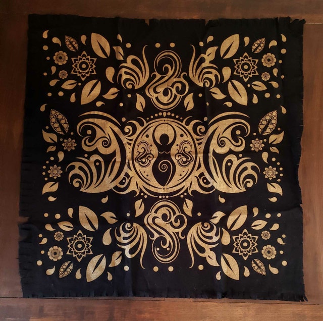 Alter Cloth Tapestry Angel Flower