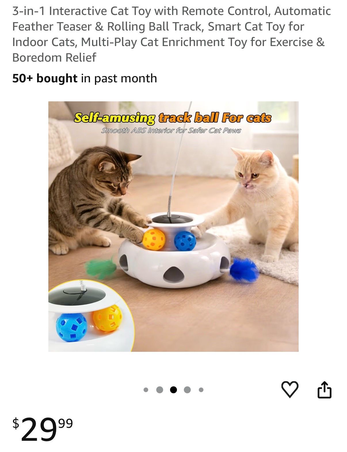 3-in-1 Interactive Cat Toy with Remote Control - photo 3