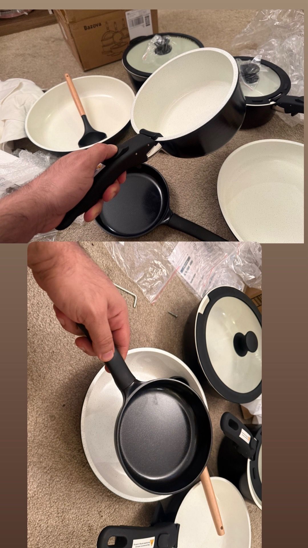 Ceramic Cookware Set with Removable Handles - photo 2