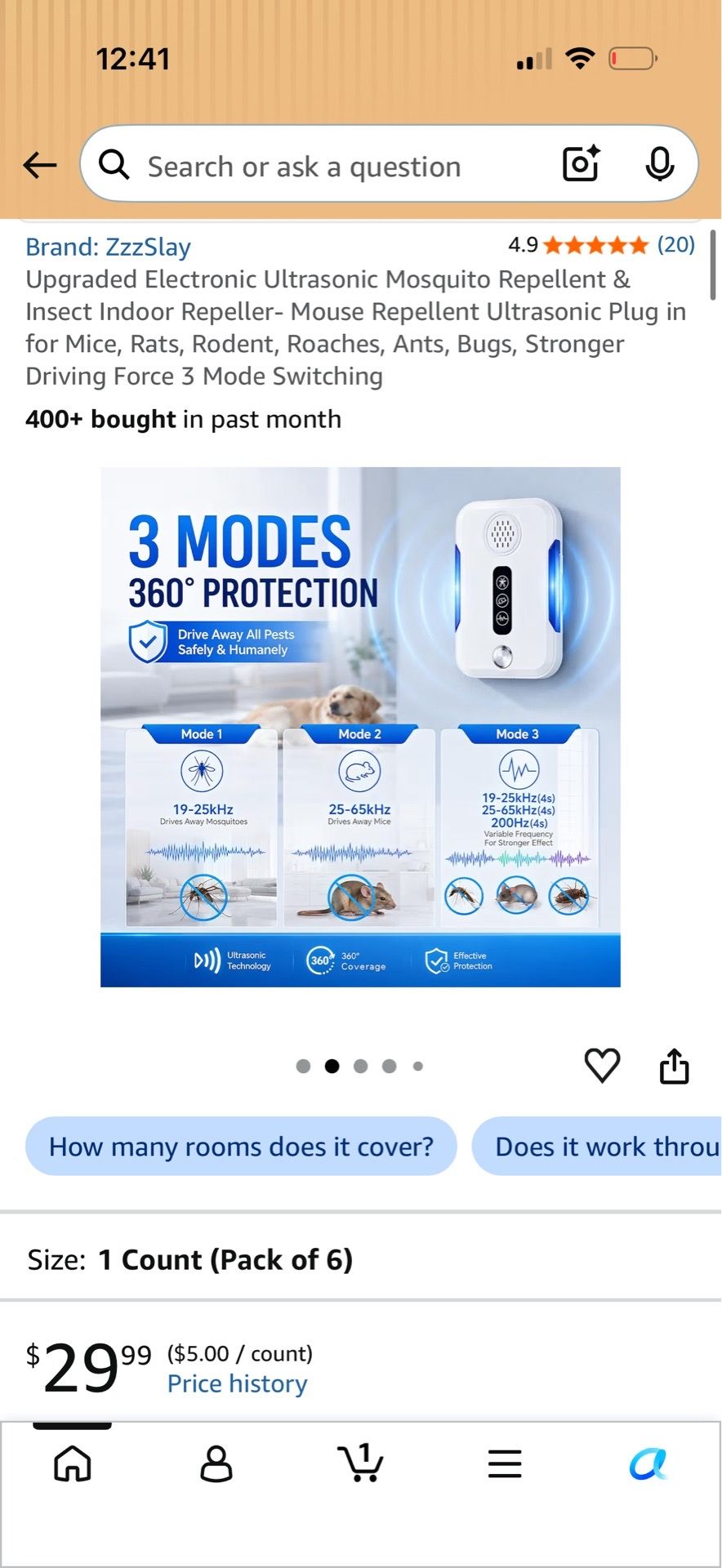 Ultrasonic Pest & Insect Repeller Plug-in - photo 5