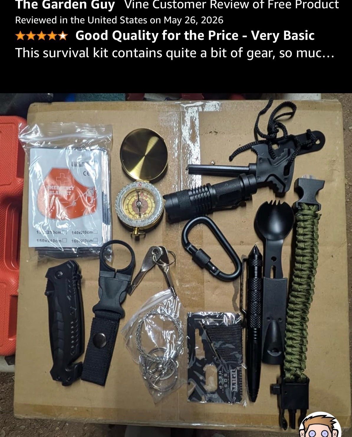 28-in-1 Hiking and Outdoor Camping Emergency Tool Kit - photo 2