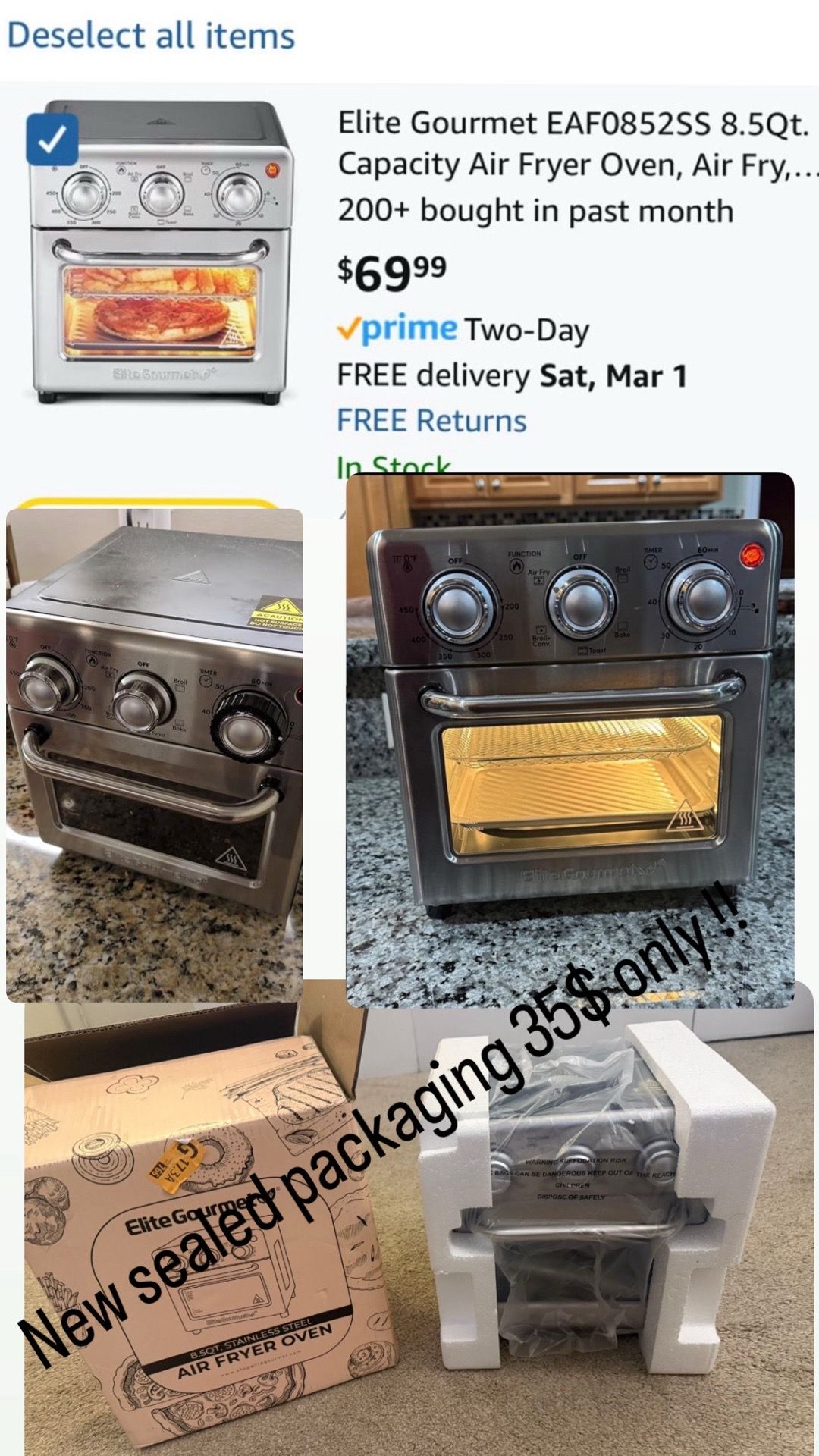 Air Fryer / Oven / Dryer / Cooker / 8.5QT