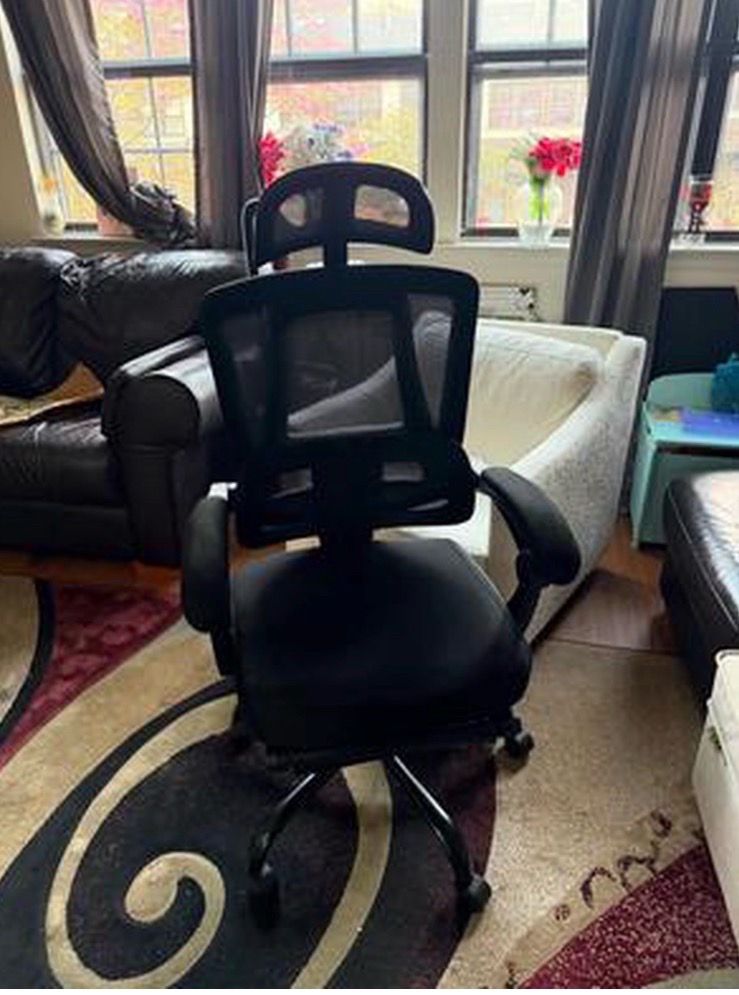 Ergonomic Office Chair with Footrest, High Back Mesh - photo 3