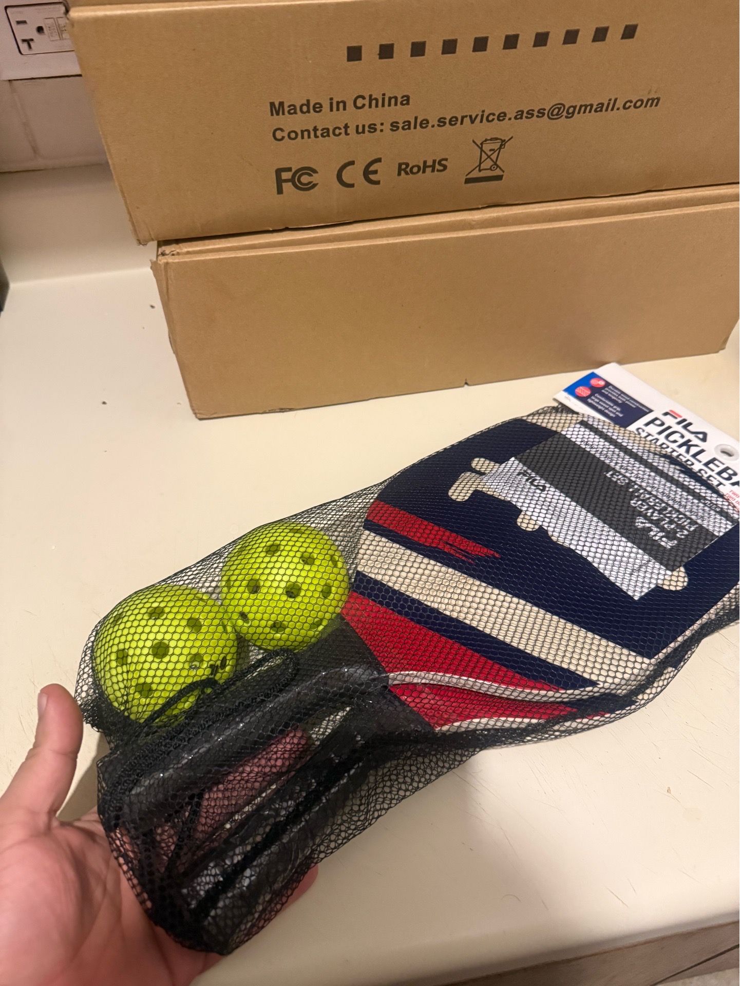 Pickleball Paddles Set of 2 with Balls and Mesh Bag - photo 4