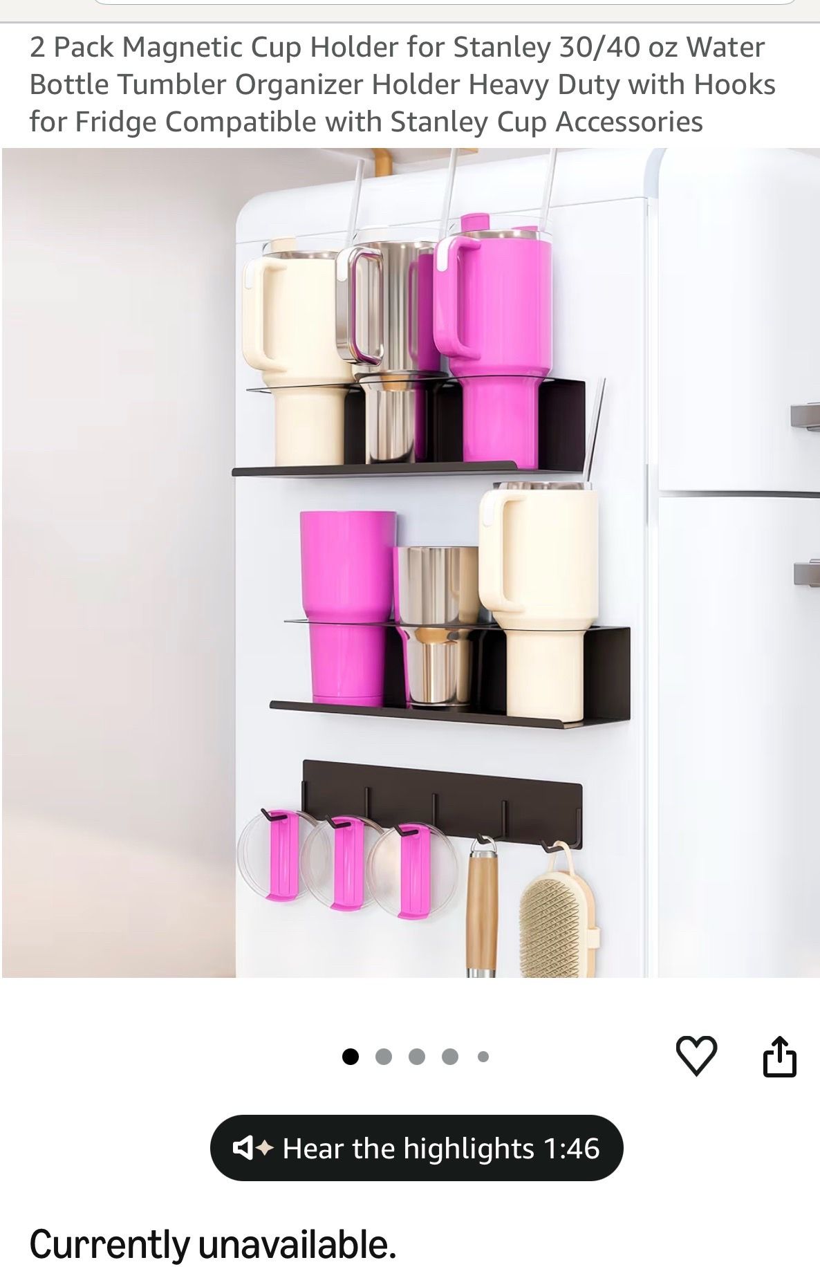 2 Pack Magnetic Cup Holder for Stanley Tumbler - photo 2