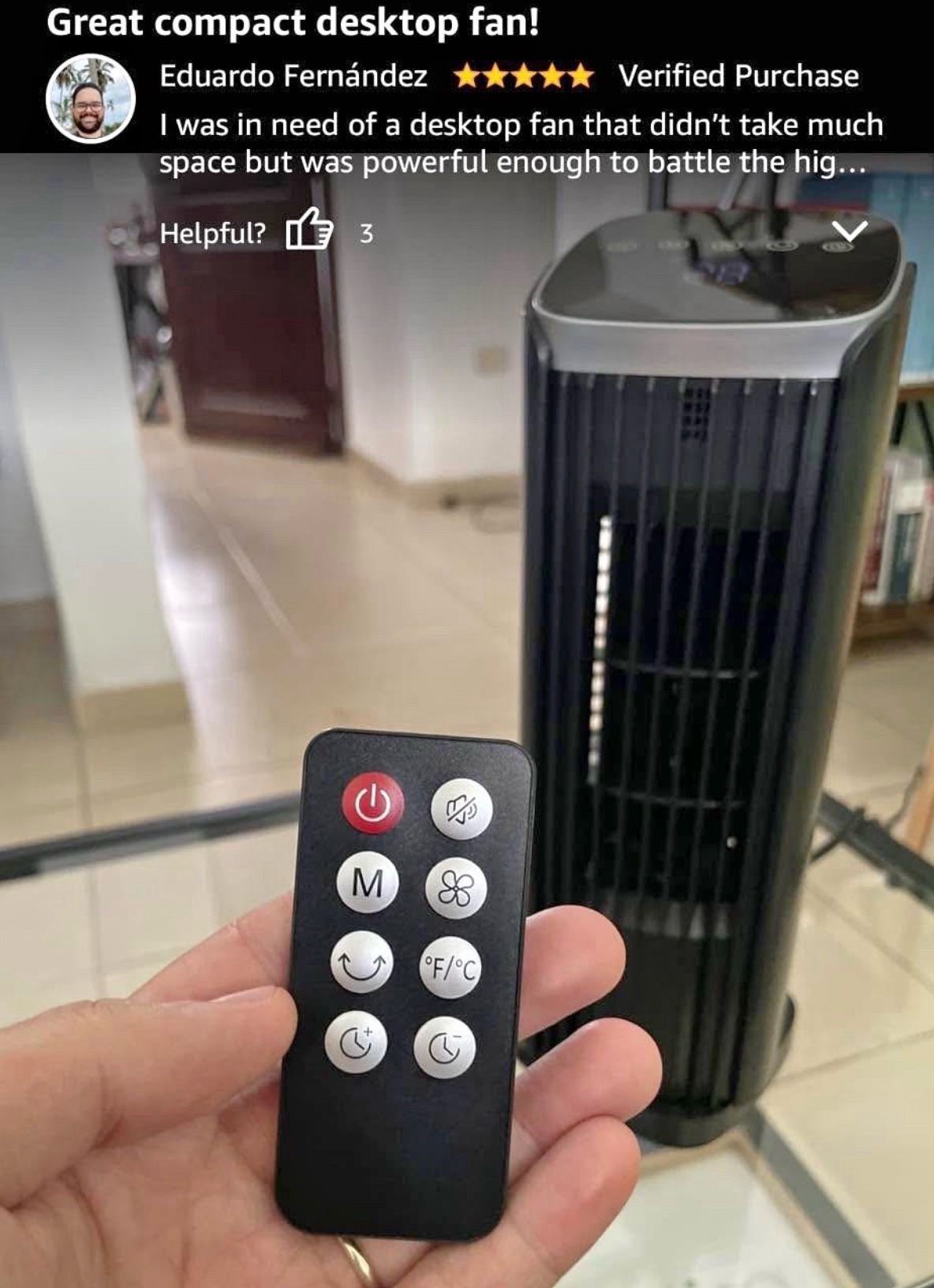 13" Tower Fan with Remote, 4 Modes 4 Speeds, Oscillating - photo 2