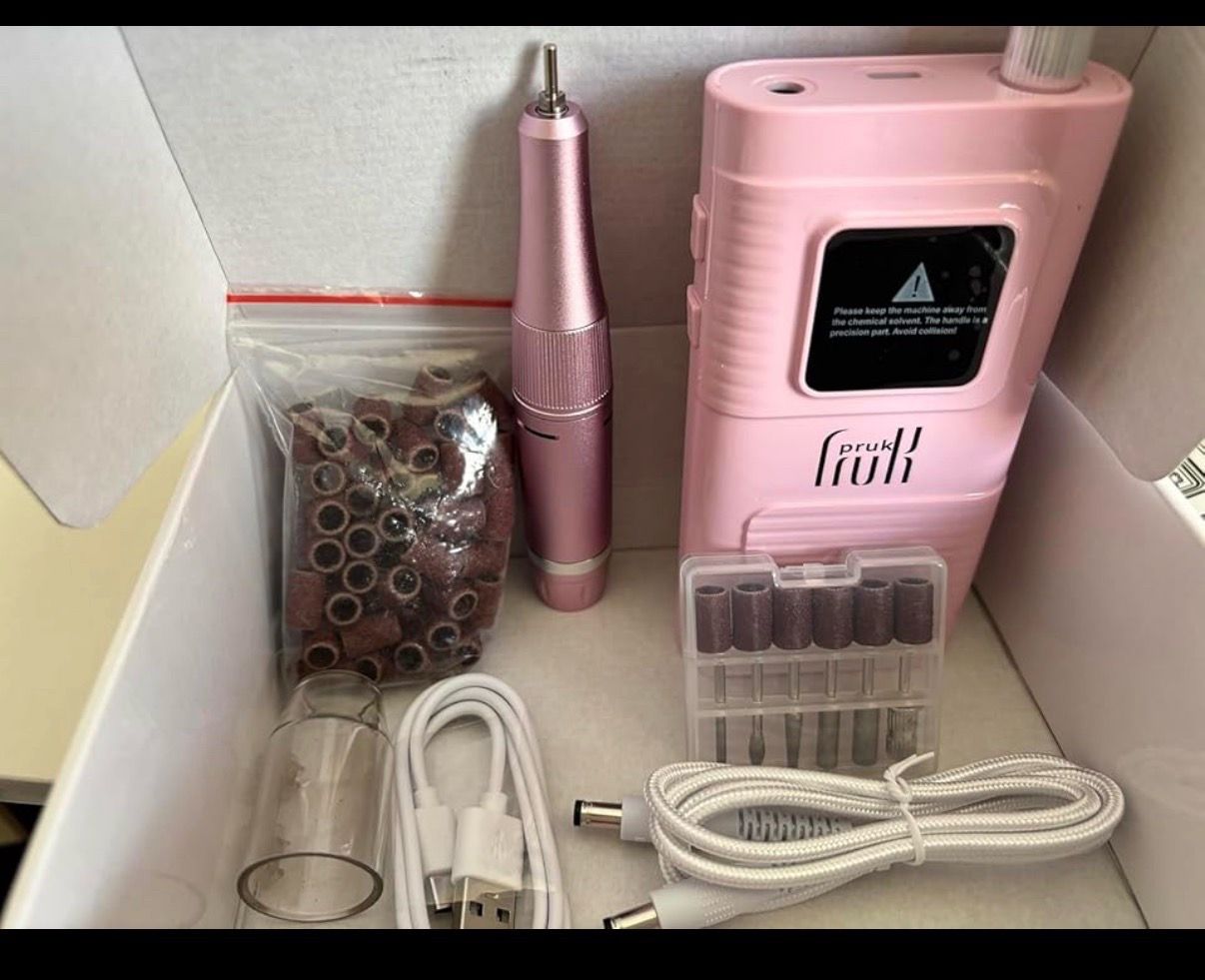 Professional Electric Nail Drill Kit 40000RPM Cordless E-File - photo 2