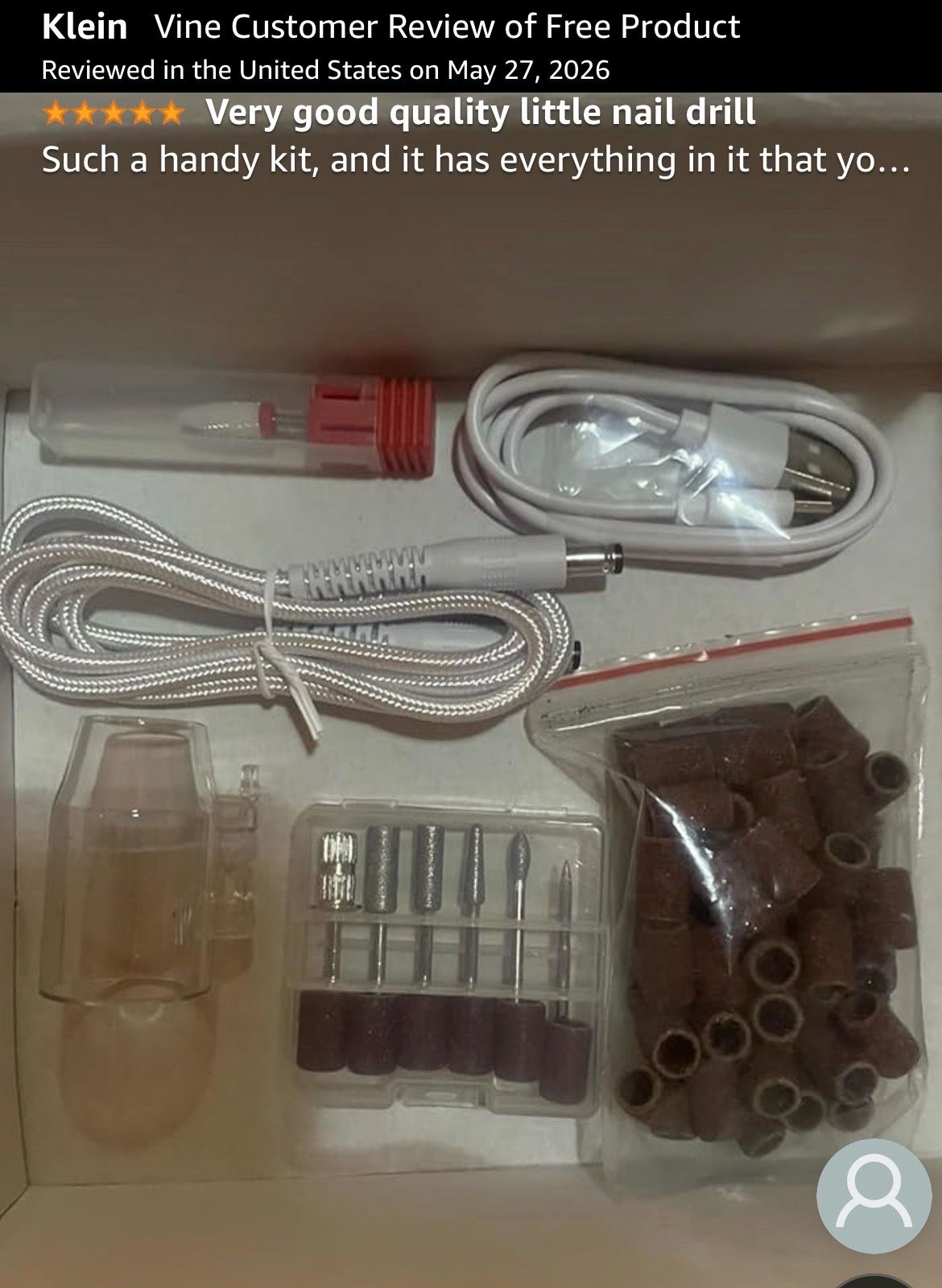 Professional Electric Nail Drill Kit 40000RPM Cordless E-File - photo 4