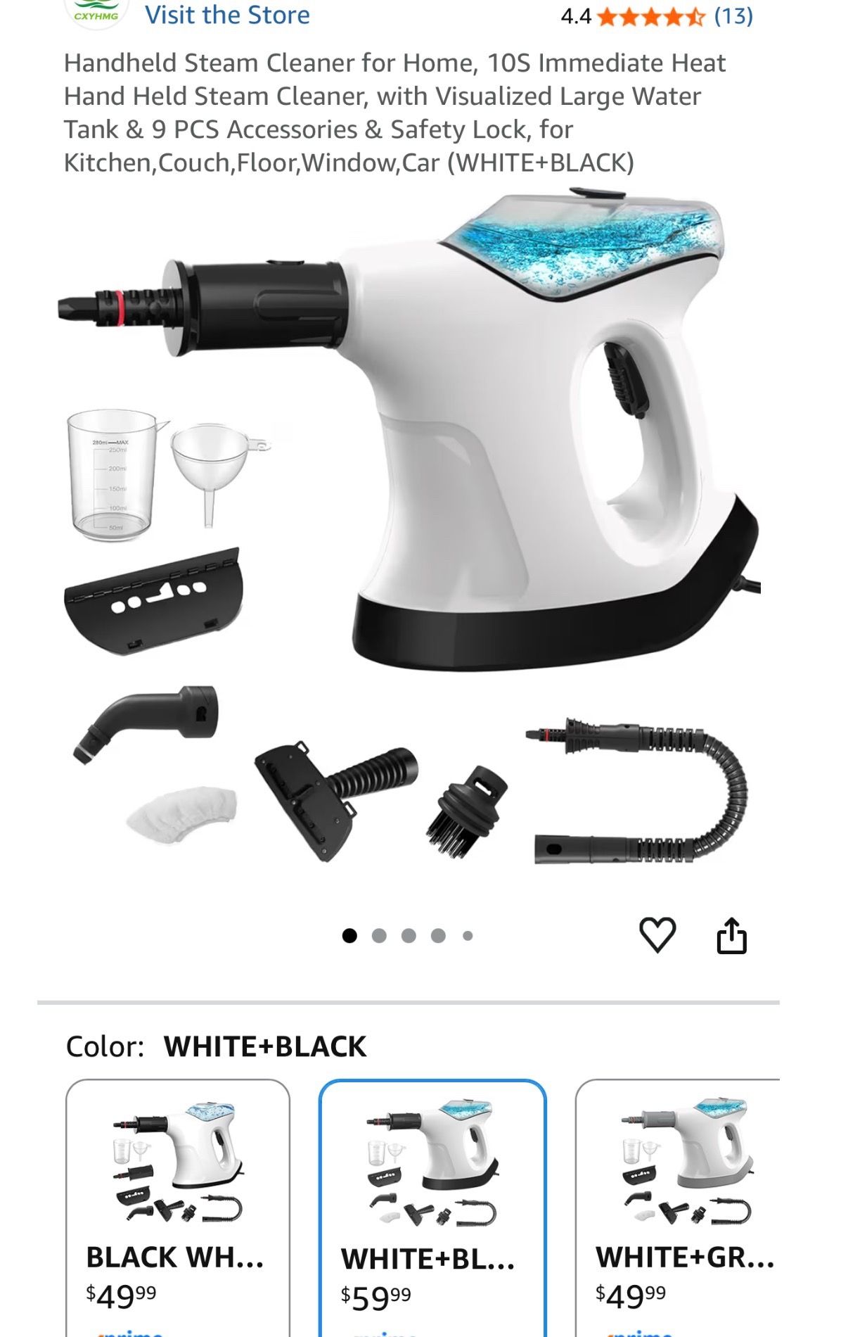 Handheld Steam Cleaner with 9 Accessories - photo 4