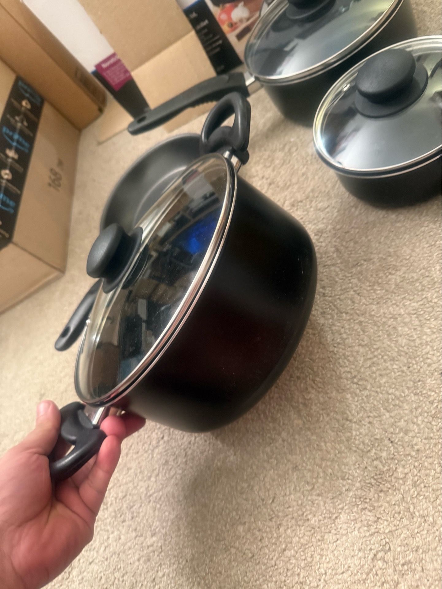 6-Piece Nonstick Cookware Set with Glass Lids - photo 3