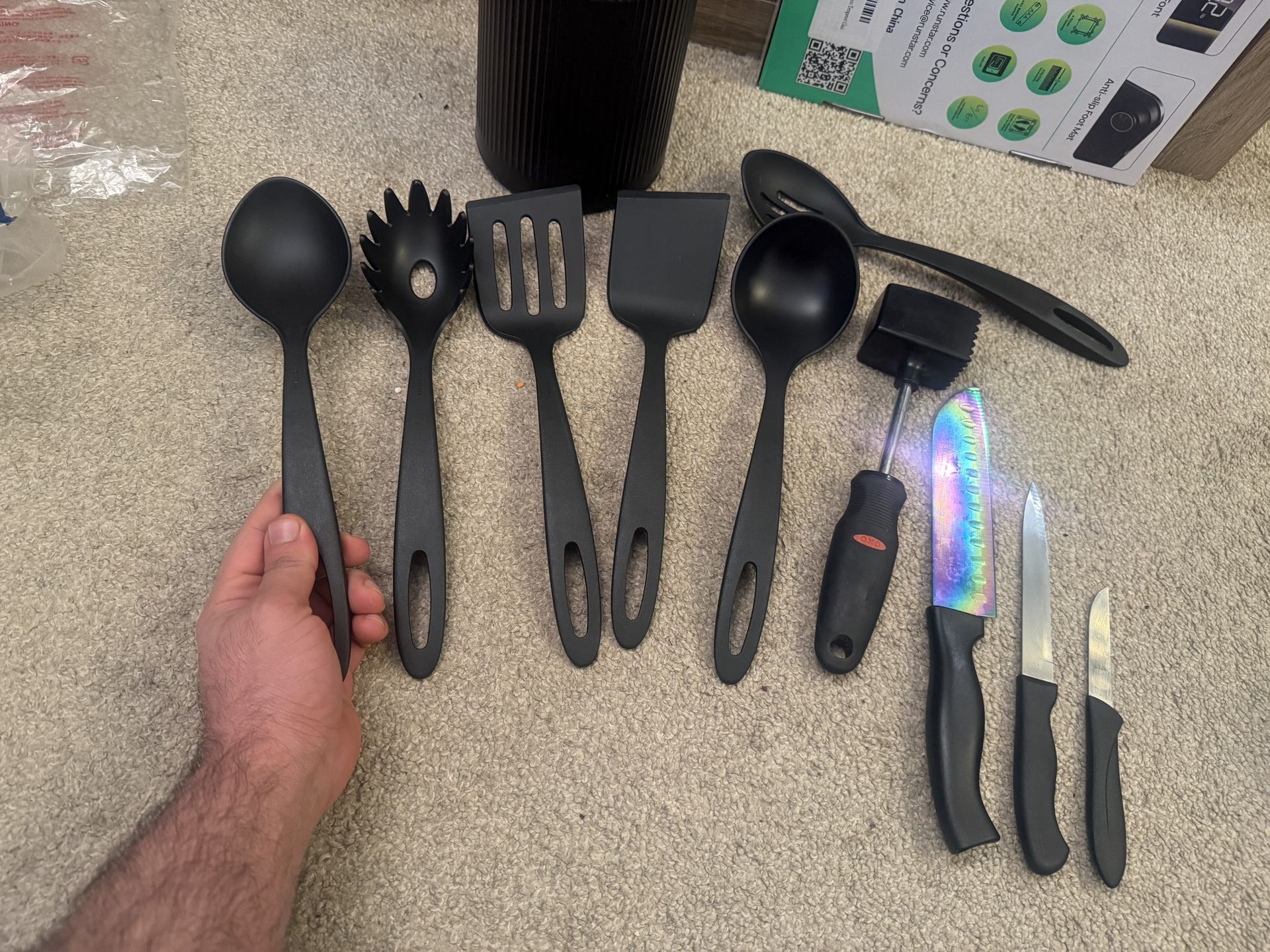 Silicone Cooking Utensil Set with Holder