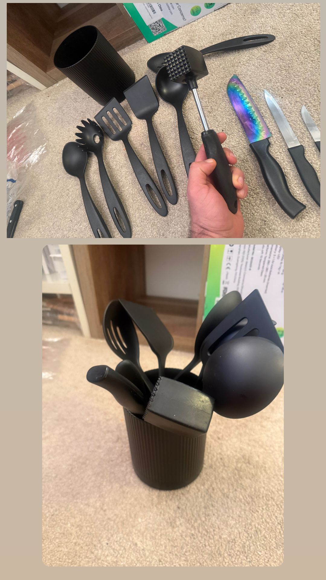 Silicone Cooking Utensil Set with Holder - photo 4