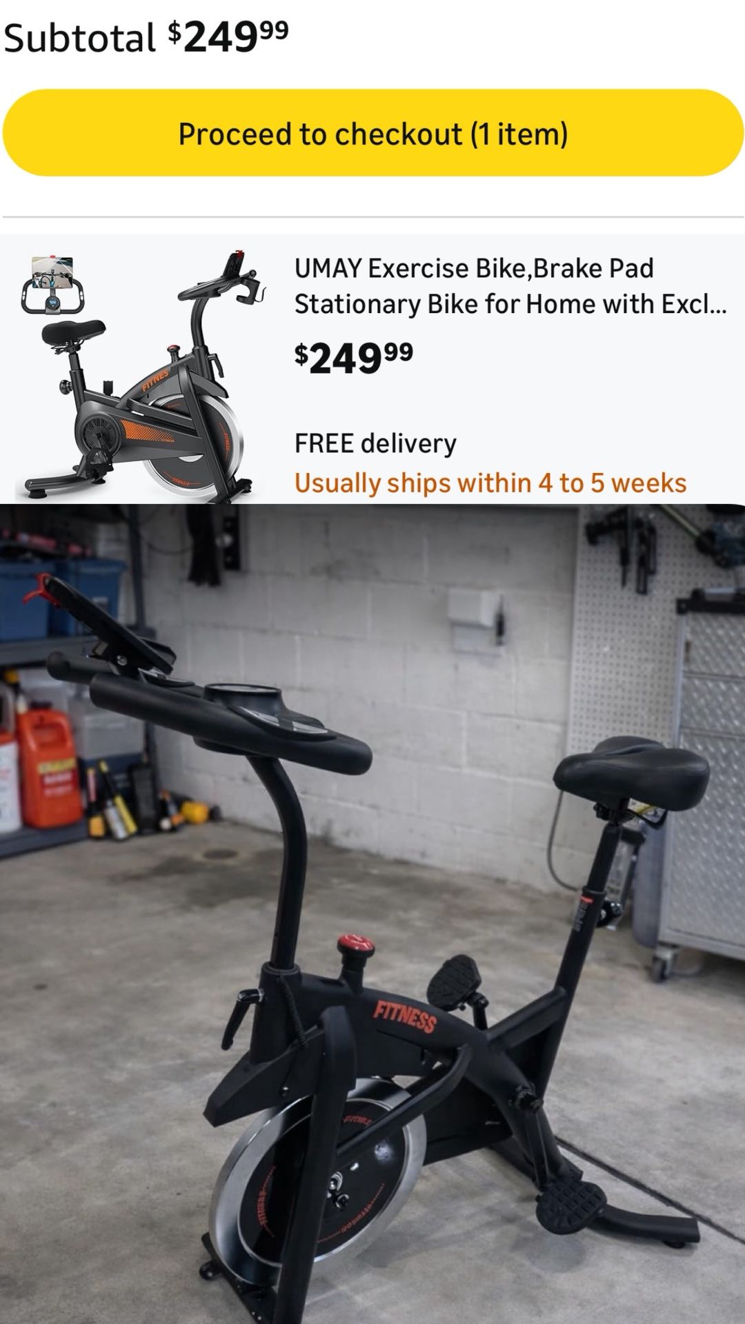 Exercise Bike for Home, Stationary Bike with 300lb Capacity - photo 3