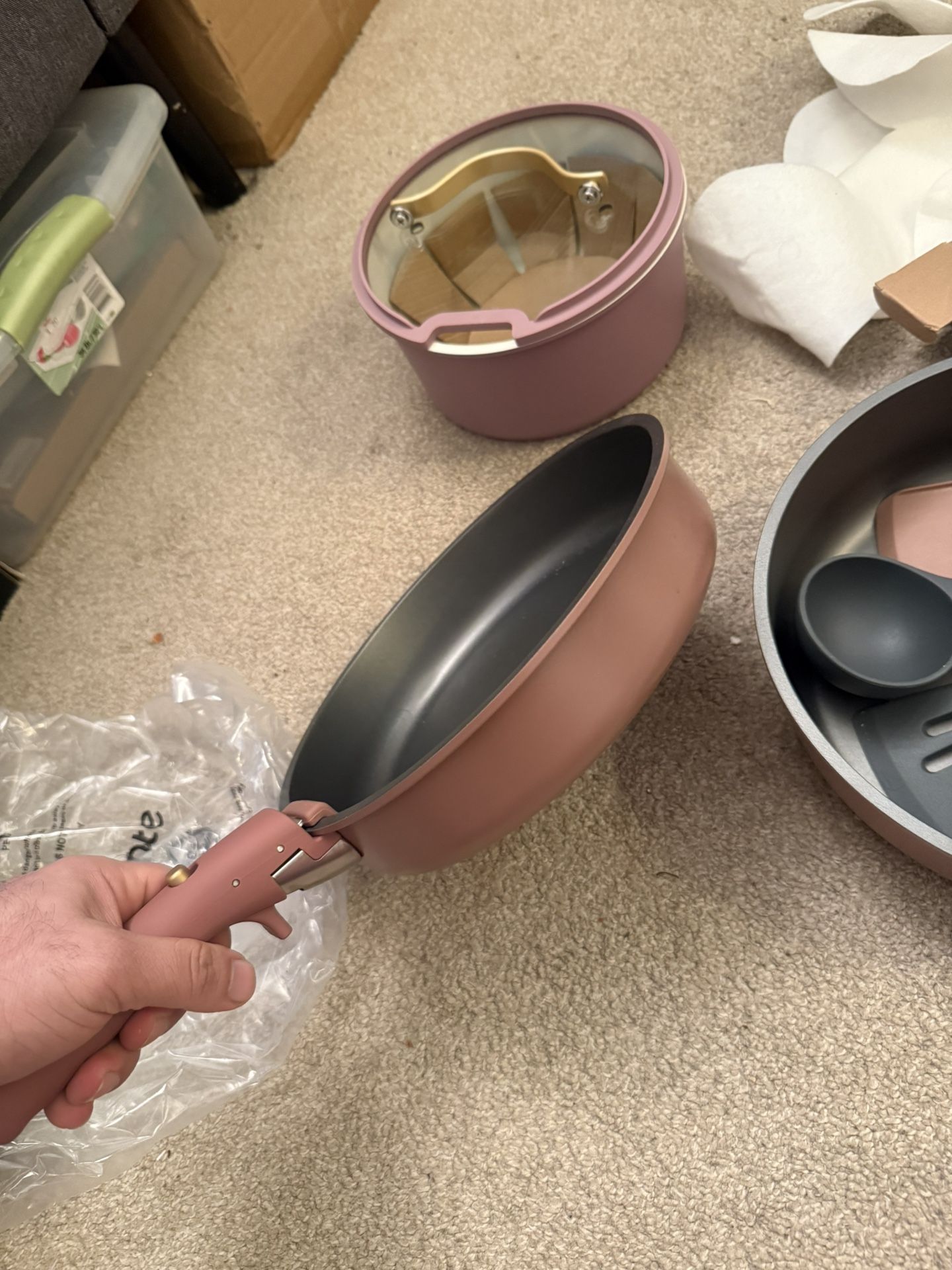Granite Nonstick Cookware Set with Detachable Handle - photo 5
