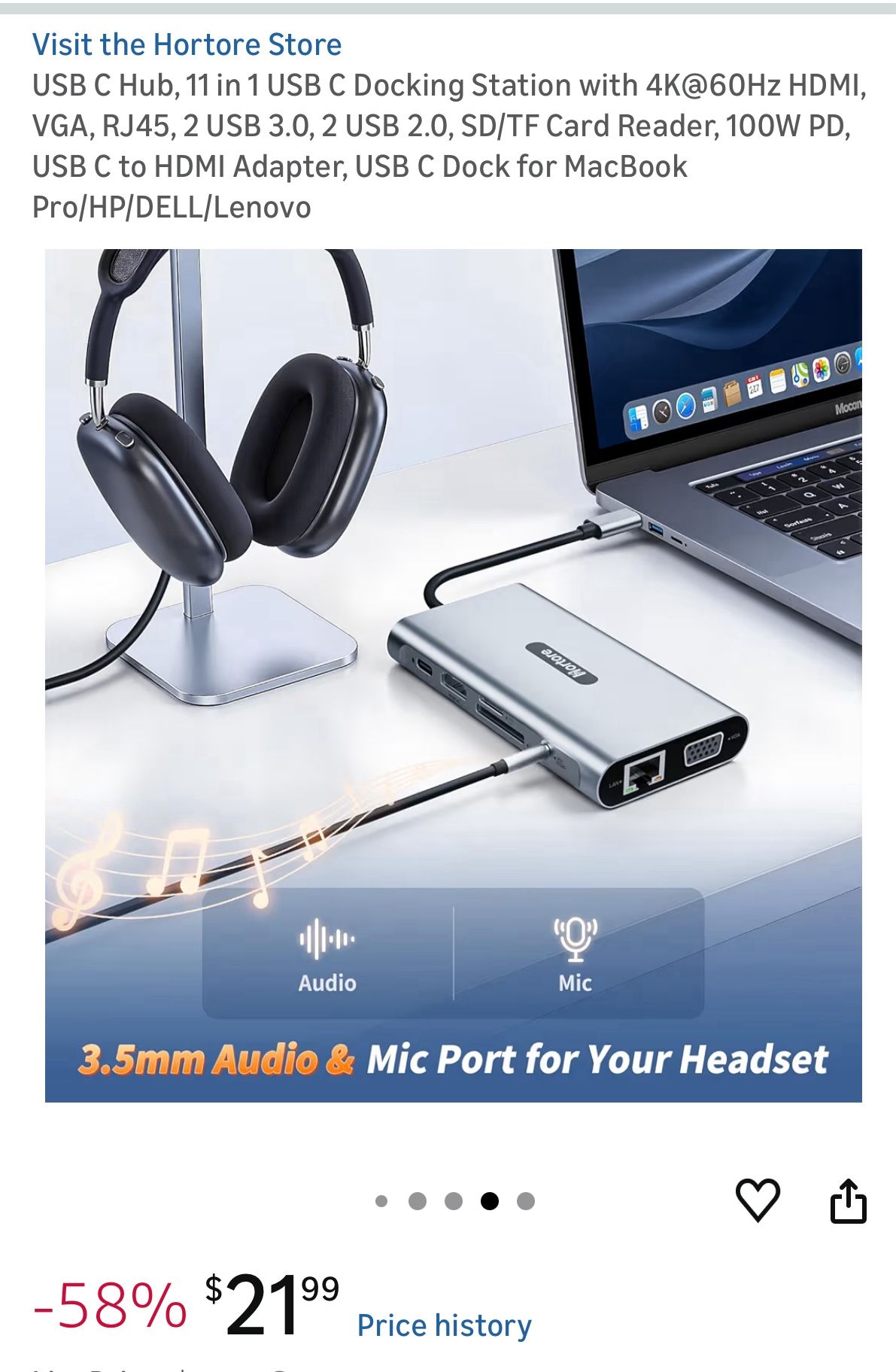11-in-1 USB-C Docking Station with 4K HDMI, VGA, and PD - photo 3