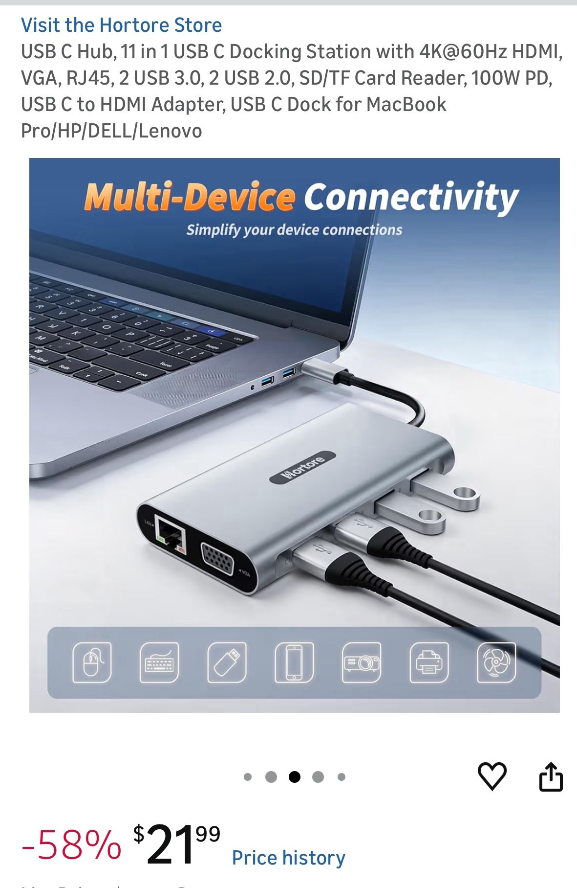 11-in-1 USB-C Docking Station with 4K HDMI, VGA, and PD - photo 5