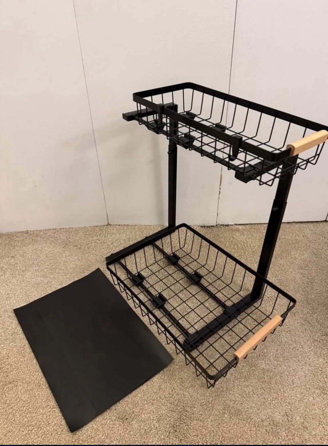 2-Tier Under Sink Organizer Slide-Out Cabinet Shelf