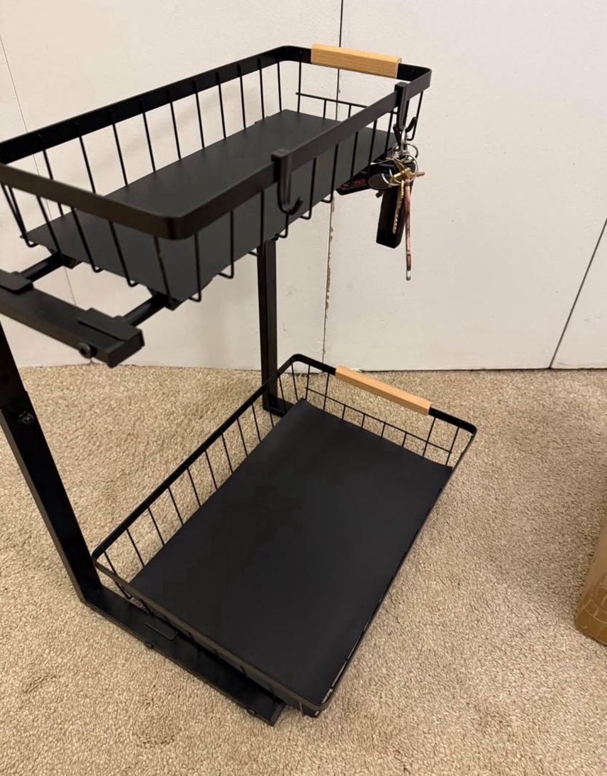 2-Tier Under Sink Organizer Slide-Out Cabinet Shelf - photo 2