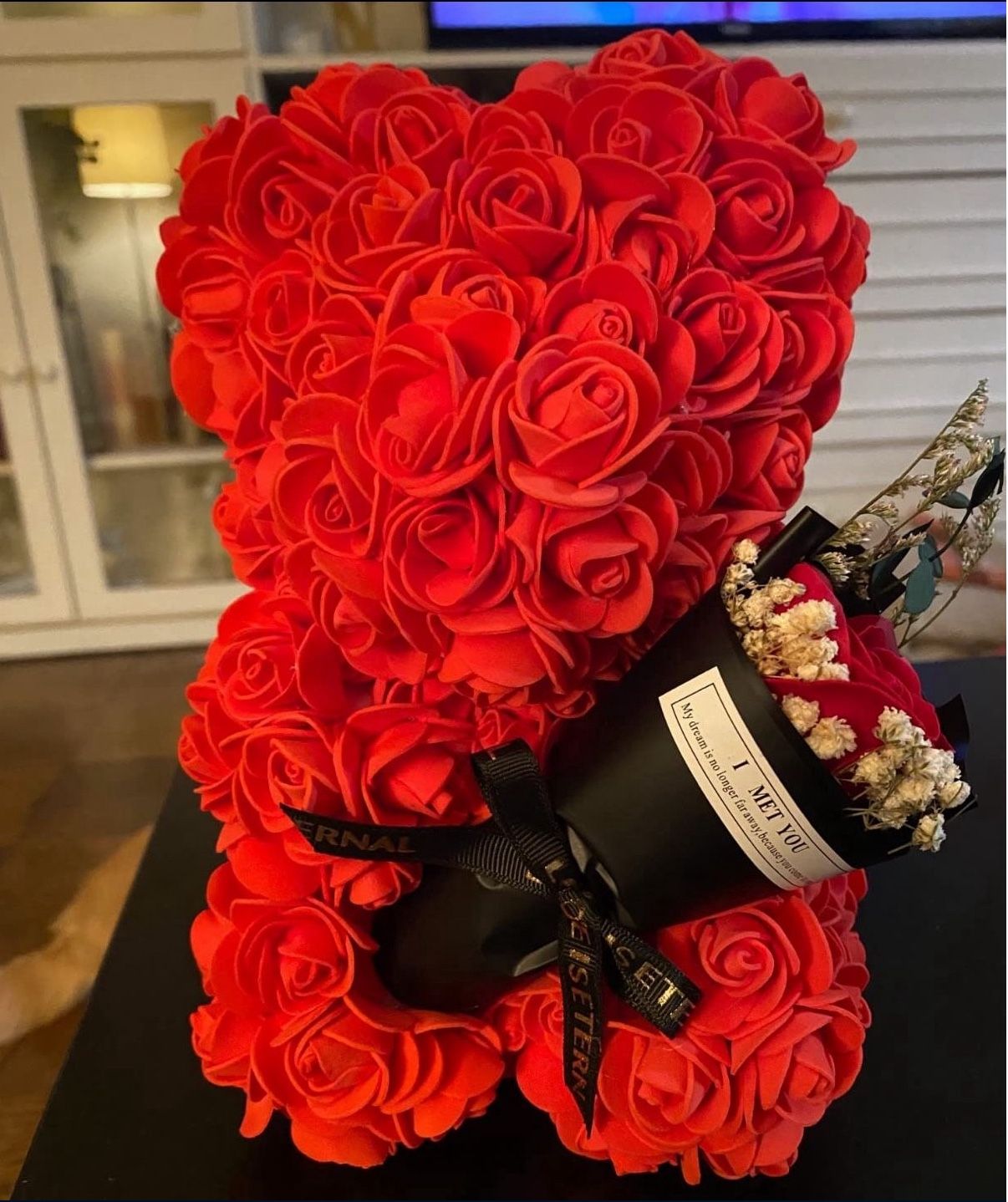 Valentines Day Rose Bear Artificial Flower Gift - photo 2