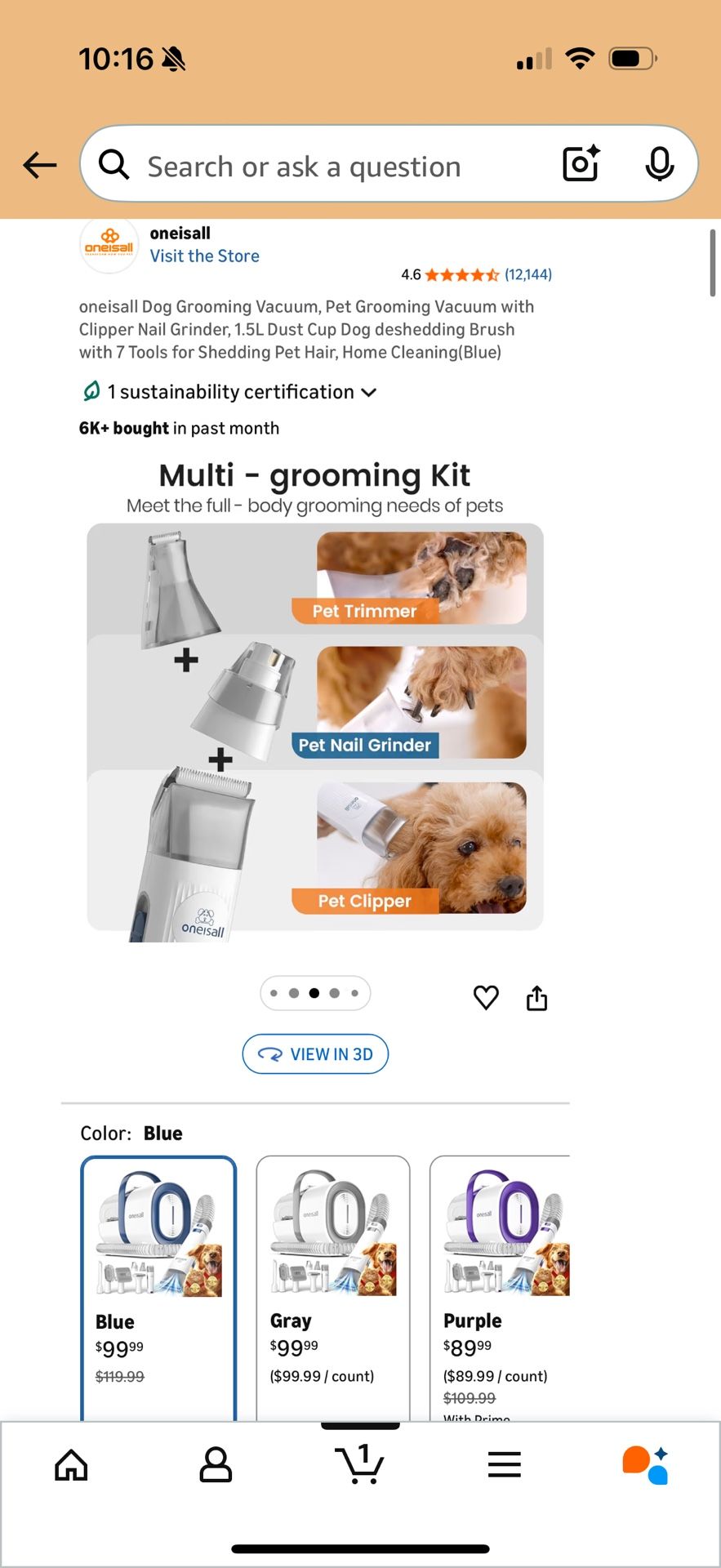 Pet Grooming Vacuum with Clipper and Nail Grinder - photo 5