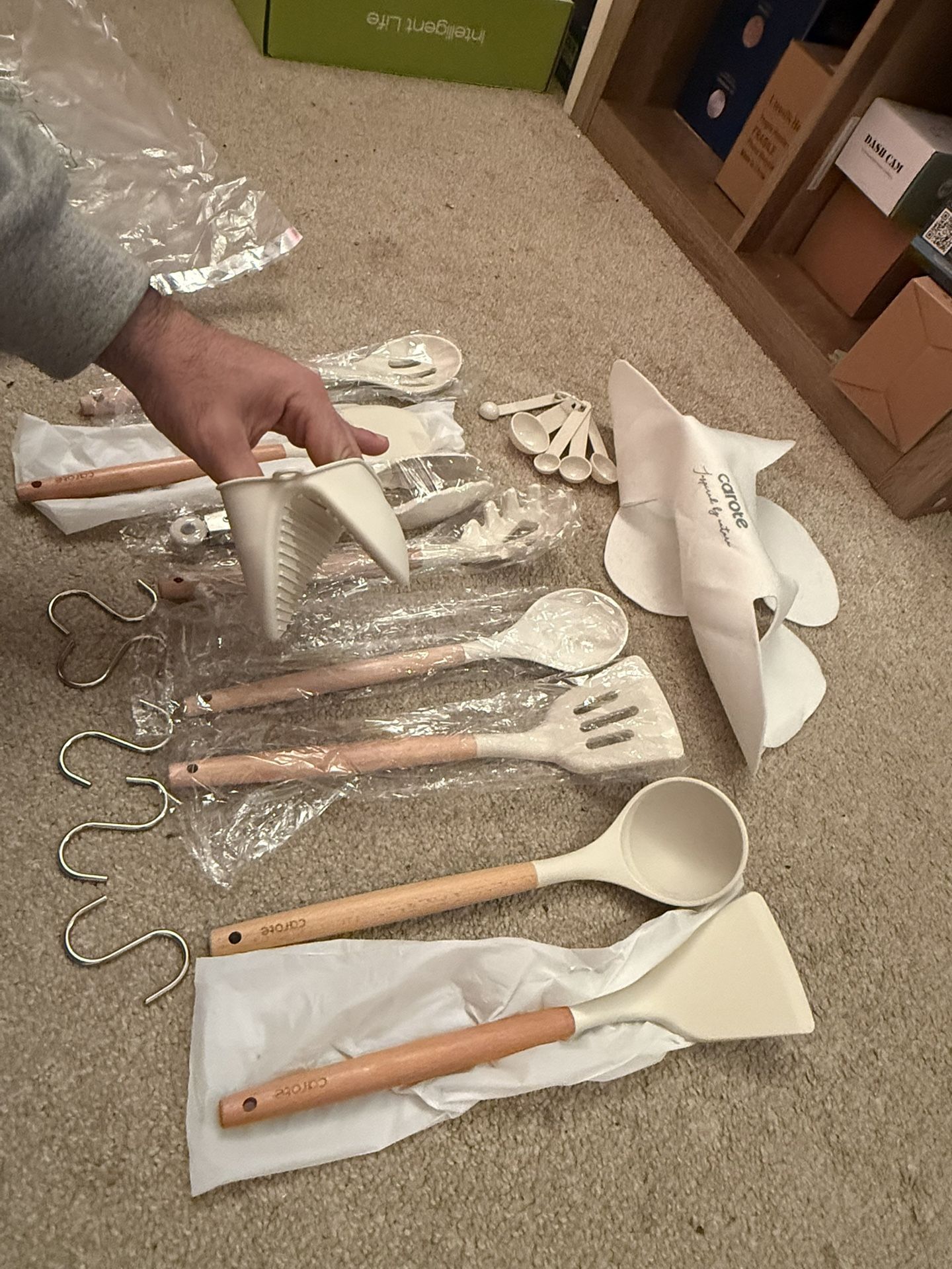 10 Pcs Silicone Cooking Utensils Set with Wood Handles - photo 4