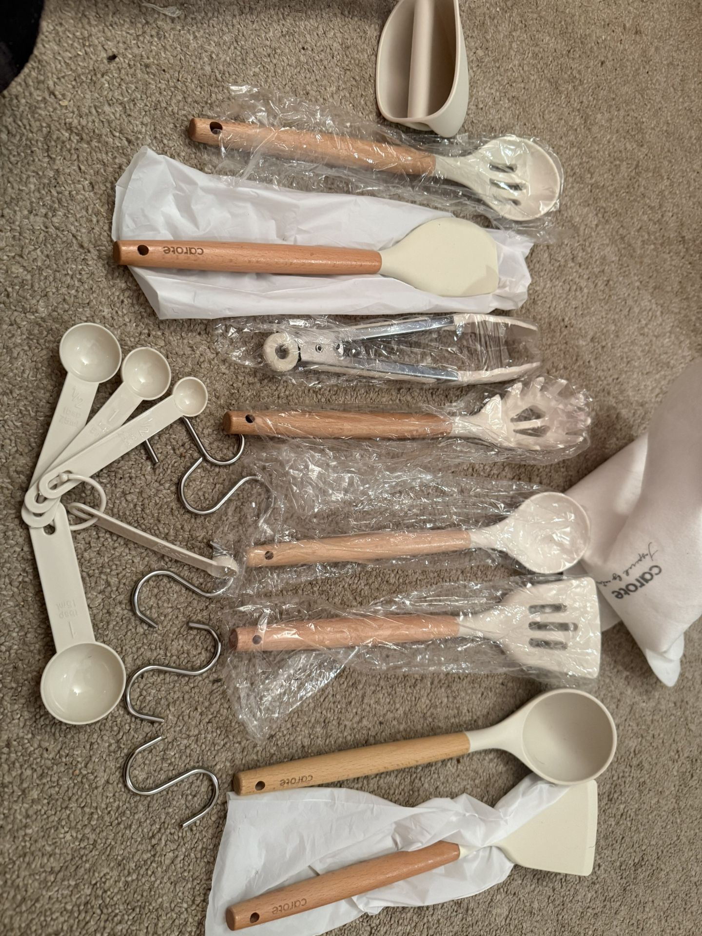 10 Pcs Silicone Cooking Utensils Set with Wood Handles - photo 5
