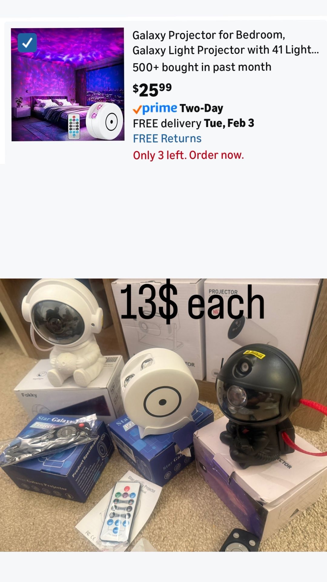 Galaxy Projector for Bedroom with 41 Lighting Modes