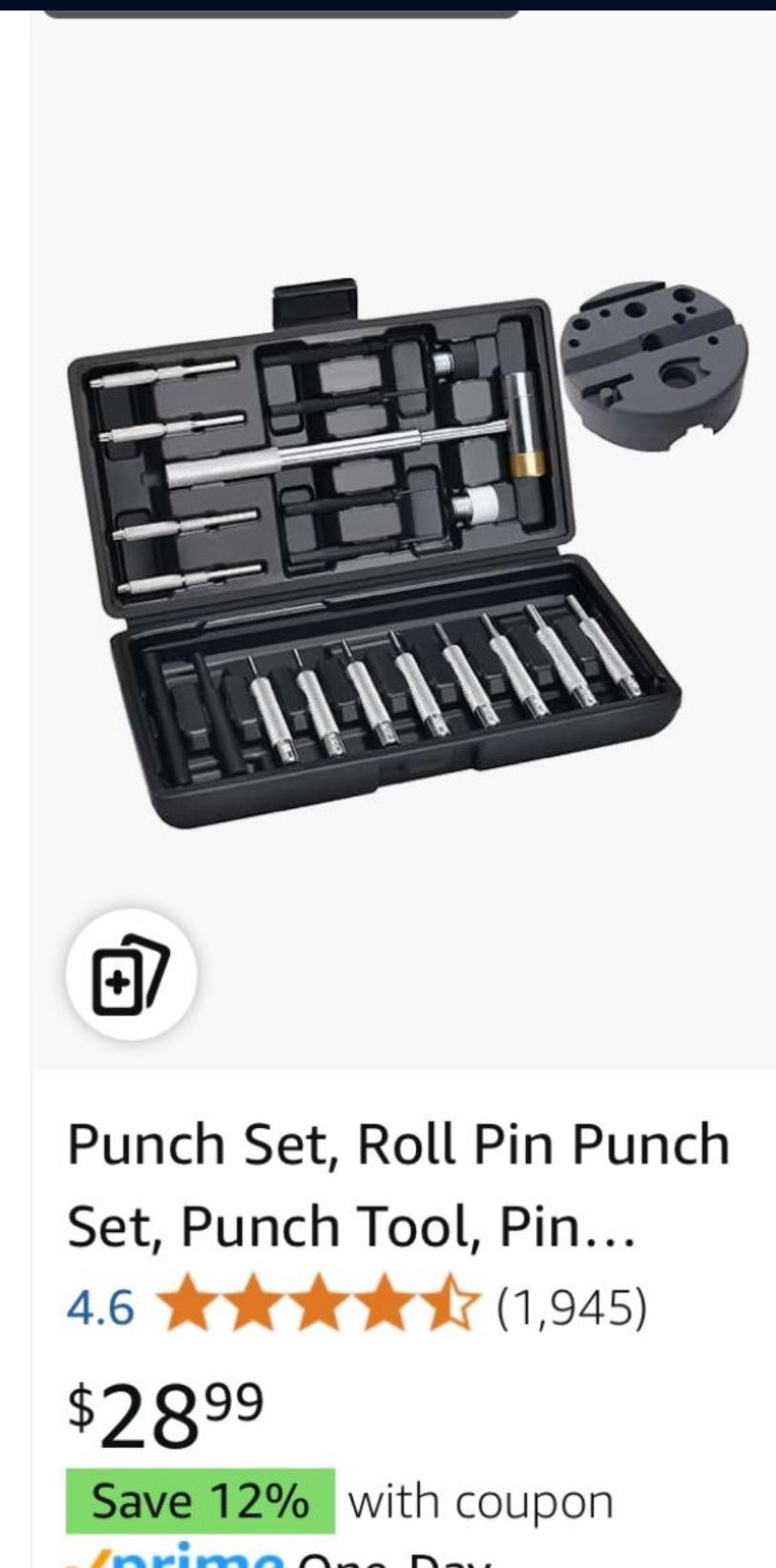 Punch Set, Roll Pin Punch Set with Replaceable Face Hammer - photo 3
