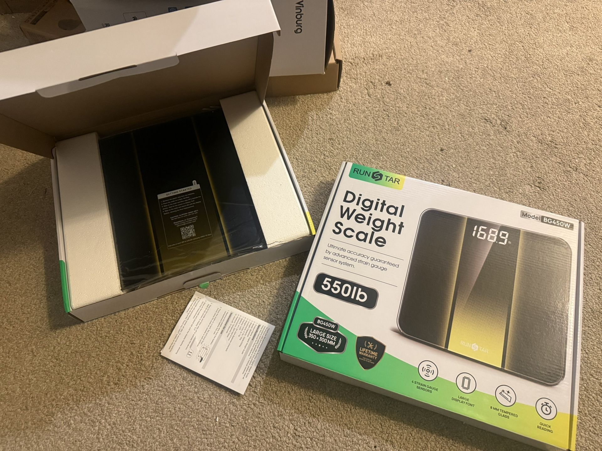 550lb Digital Bathroom Scale with Baby & Pet Mode