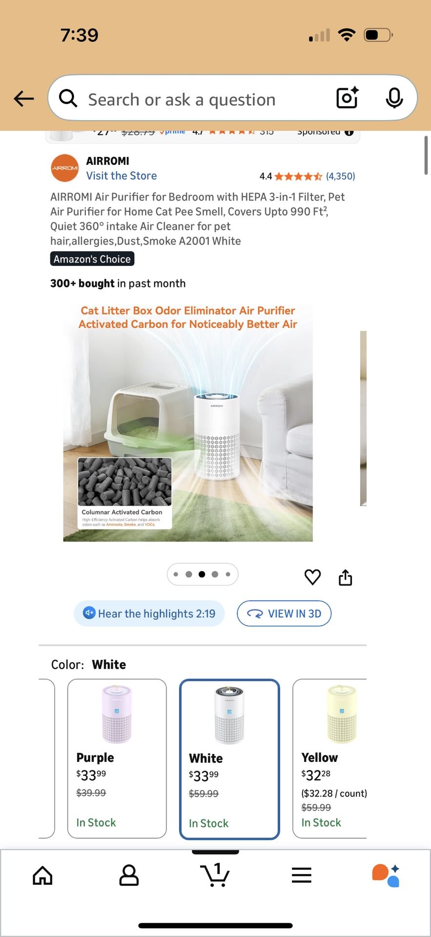 Air Purifier for Bedroom/Home with HEPA Filter - photo 5