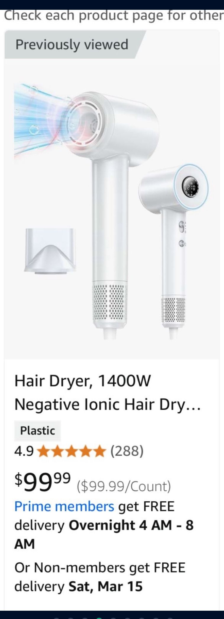 1400W Negative Ionic Professional Hair Dryer - photo 5