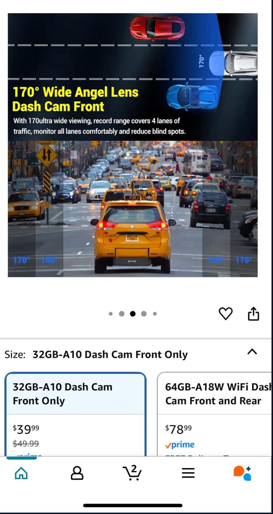 1080P FHD Dash Cam with 32GB Card, Night Vision, 170° Wide - photo 4