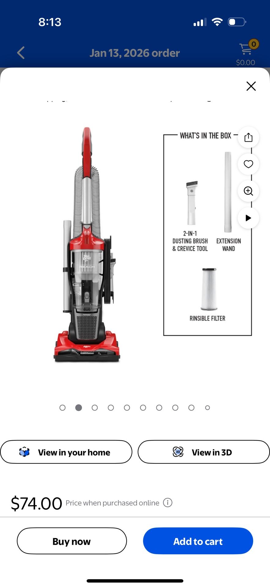 Dirt Devil Endura Reach Upright Bagless Vacuum Cleaner - photo 4