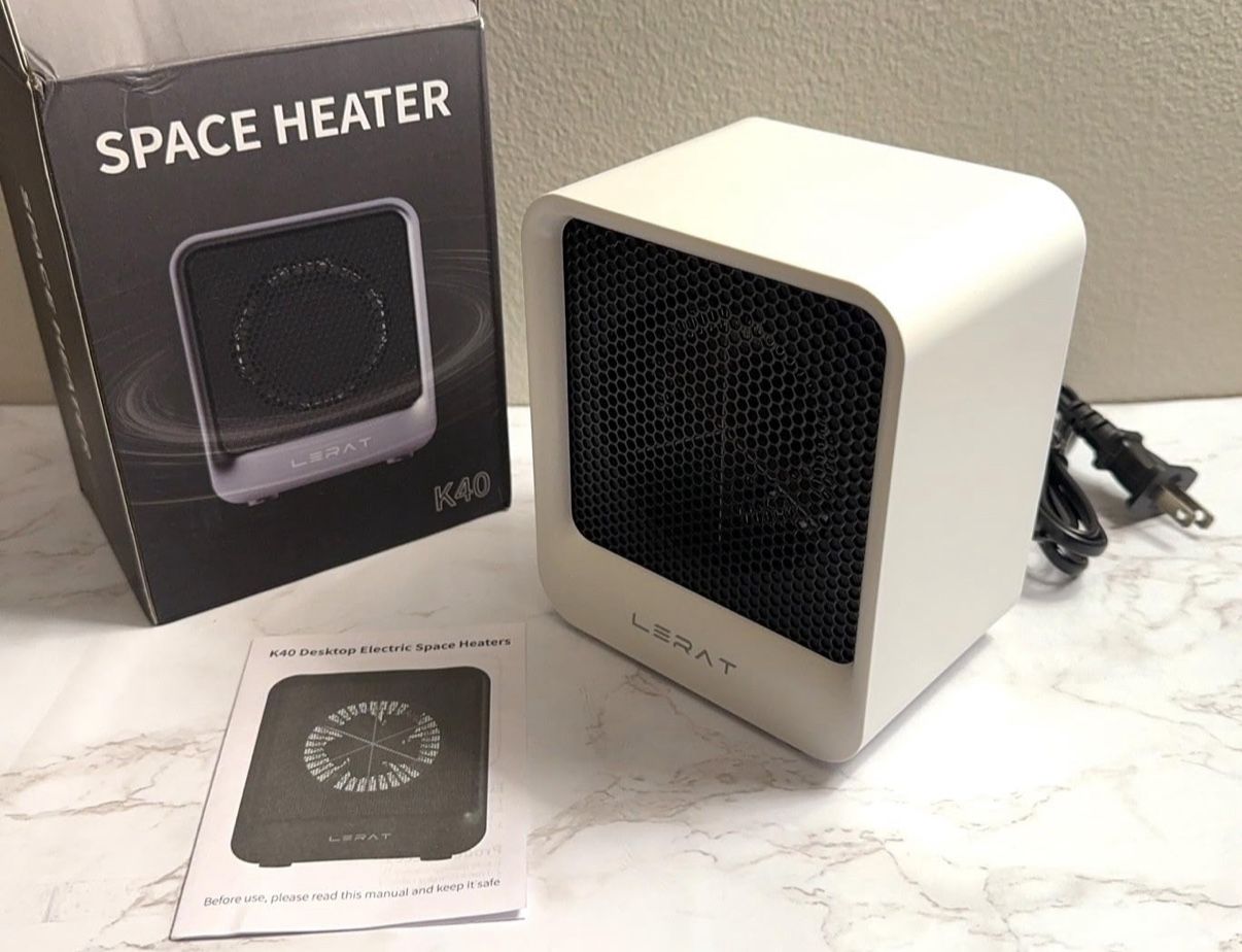 Portable Mini Space Heater, 500W Fast Heating Desk Heater - photo 3