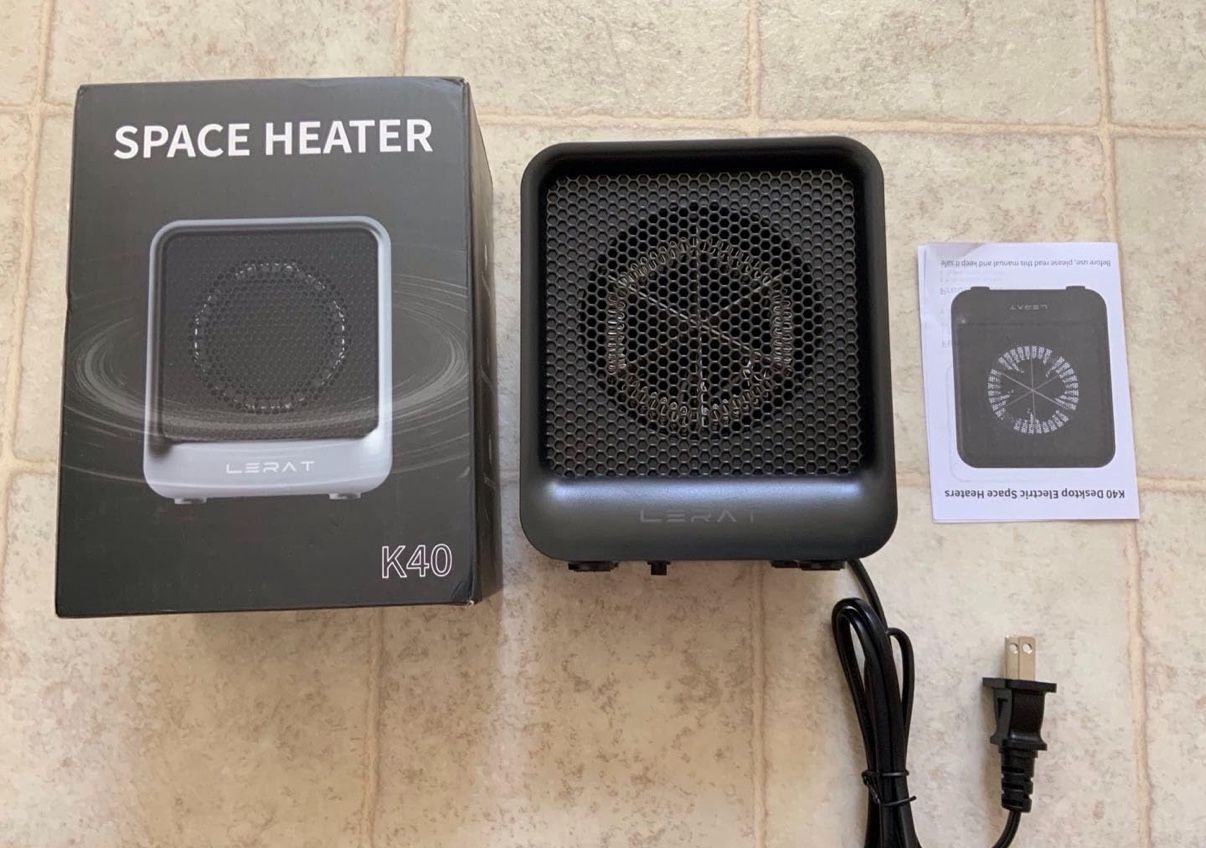 Portable Mini Space Heater, 500W Fast Heating Desk Heater - photo 5