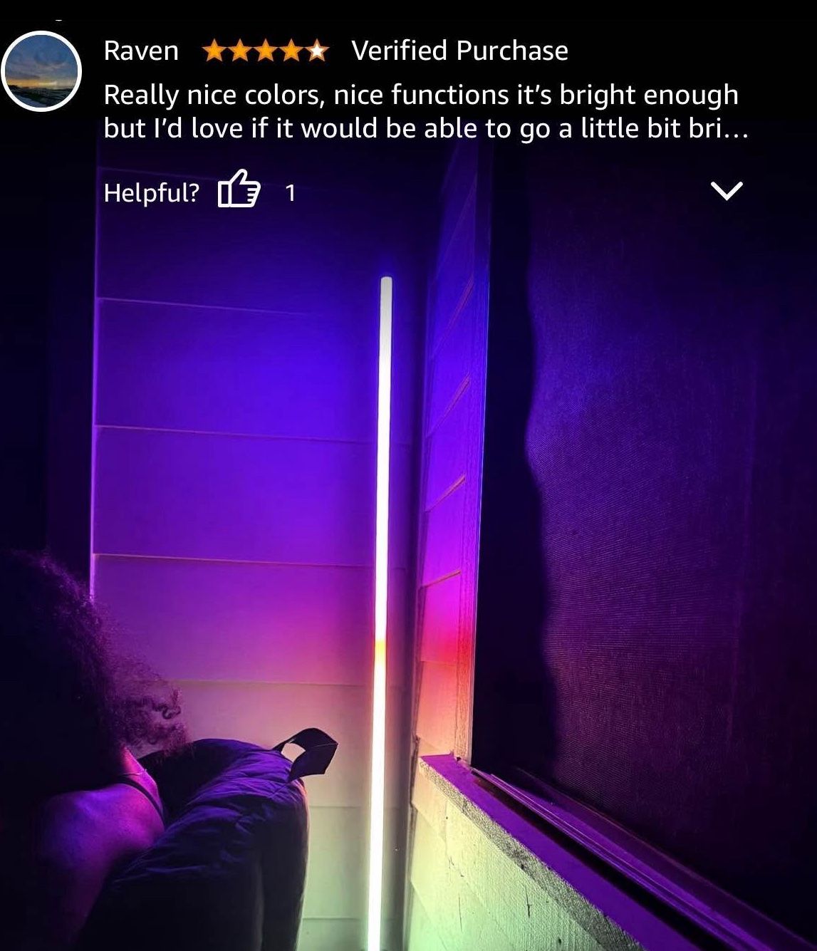 RGB LED Corner Floor Lamp with App & Remote Control
