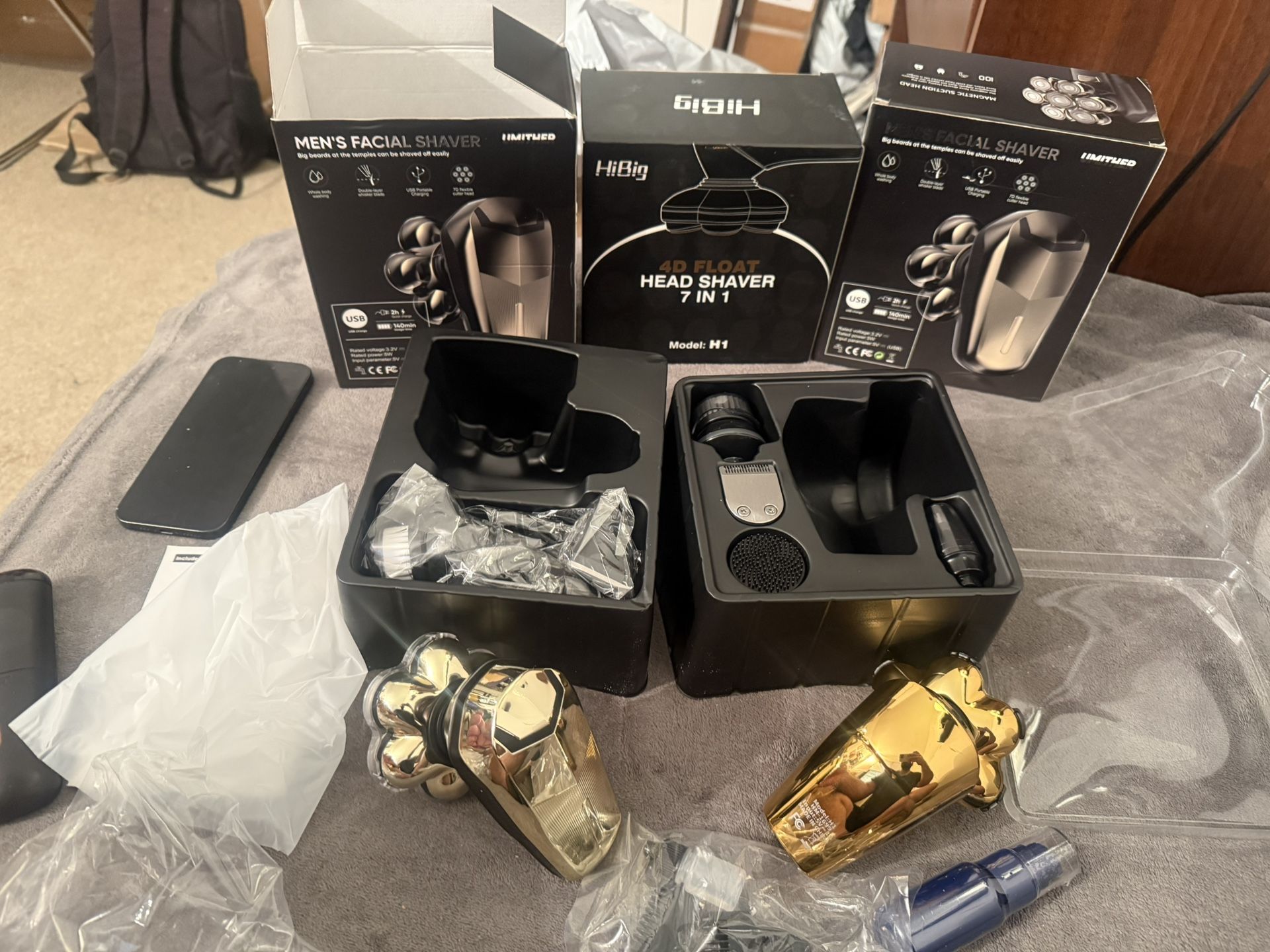 7D Arc Electric Head Shaver - 5-in-1 Grooming Kit - photo 5