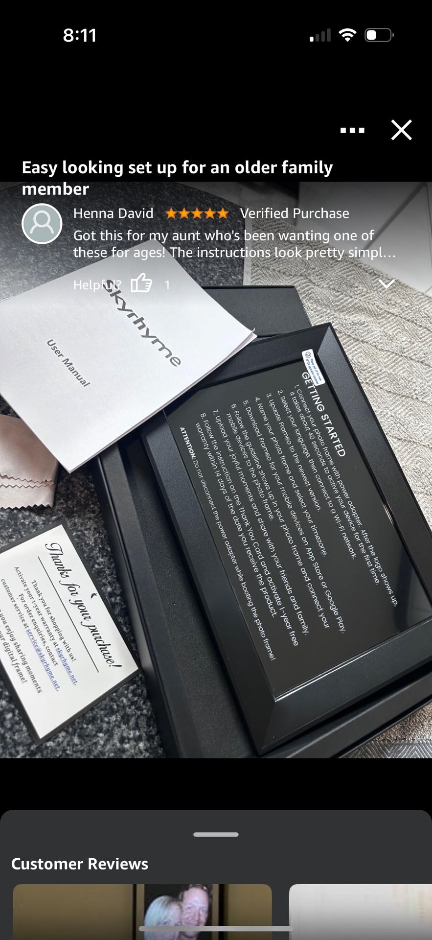 10.1 Inch Frameo WiFi Digital Picture Frame with 32GB Storage - photo 3