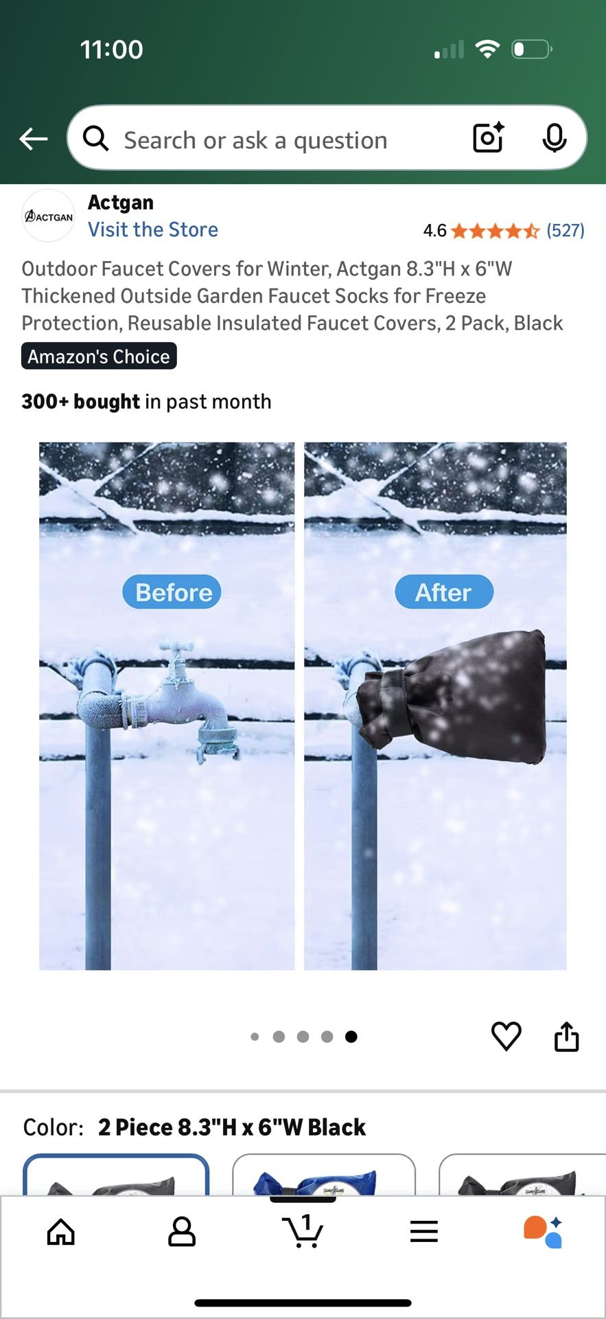 Outdoor Faucet Covers for Winter, 2 Pack - photo 5