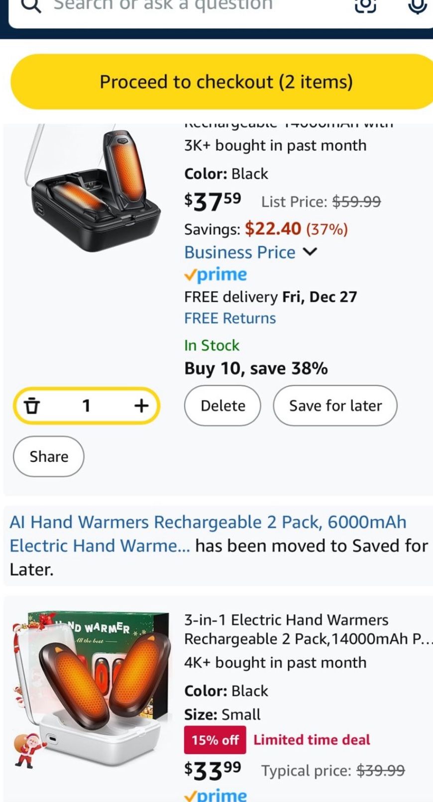 3-in-1 Rechargeable Electric Hand Warmers 2-Pack - photo 5