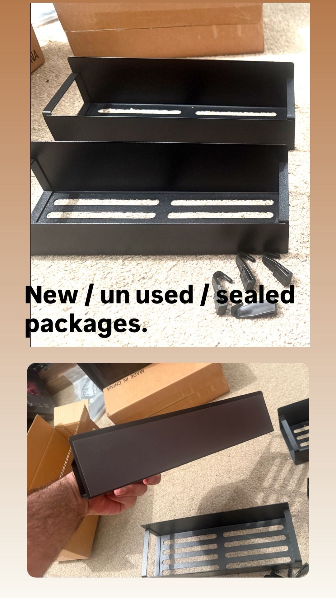 2 Magnetic Spice Storage Rack Organizers for Fridge/Oven