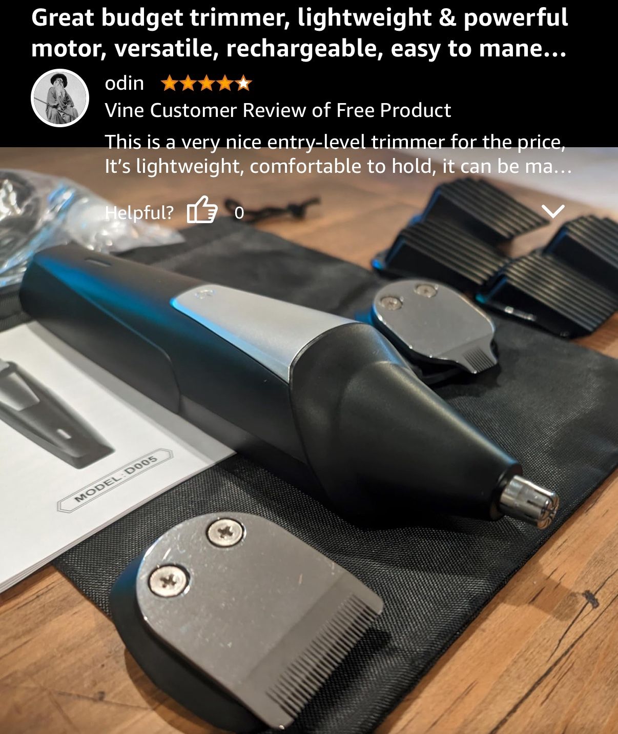 Professional Beard Trimmer and Hair Clipper Grooming Kit - photo 3