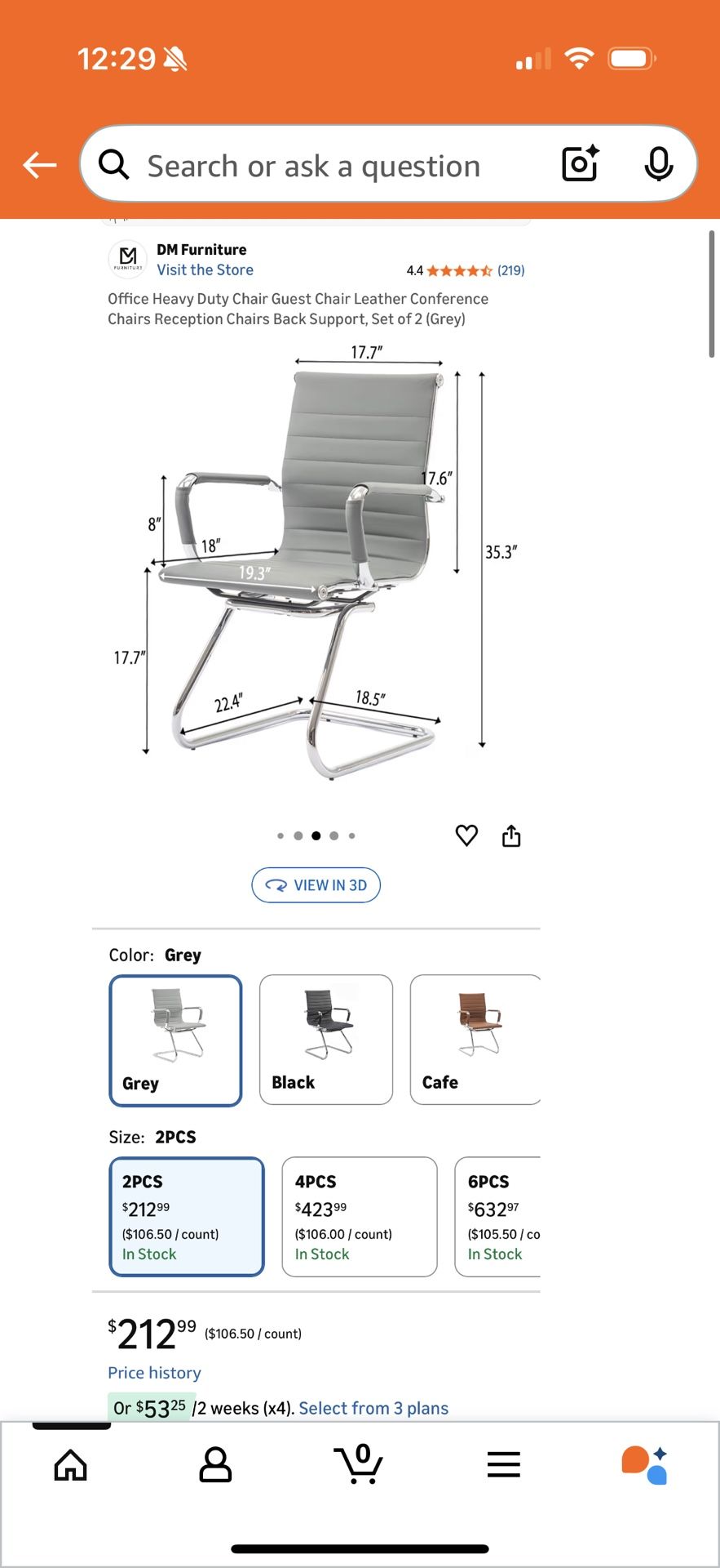 Heavy Duty Leather Office/Guest/Conference Chair - photo 3