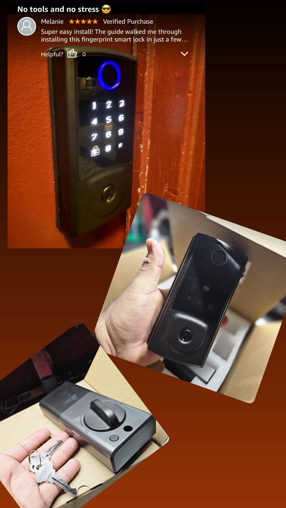 Smart Keyless Entry Deadbolt with Fingerprint & App Control - photo 2