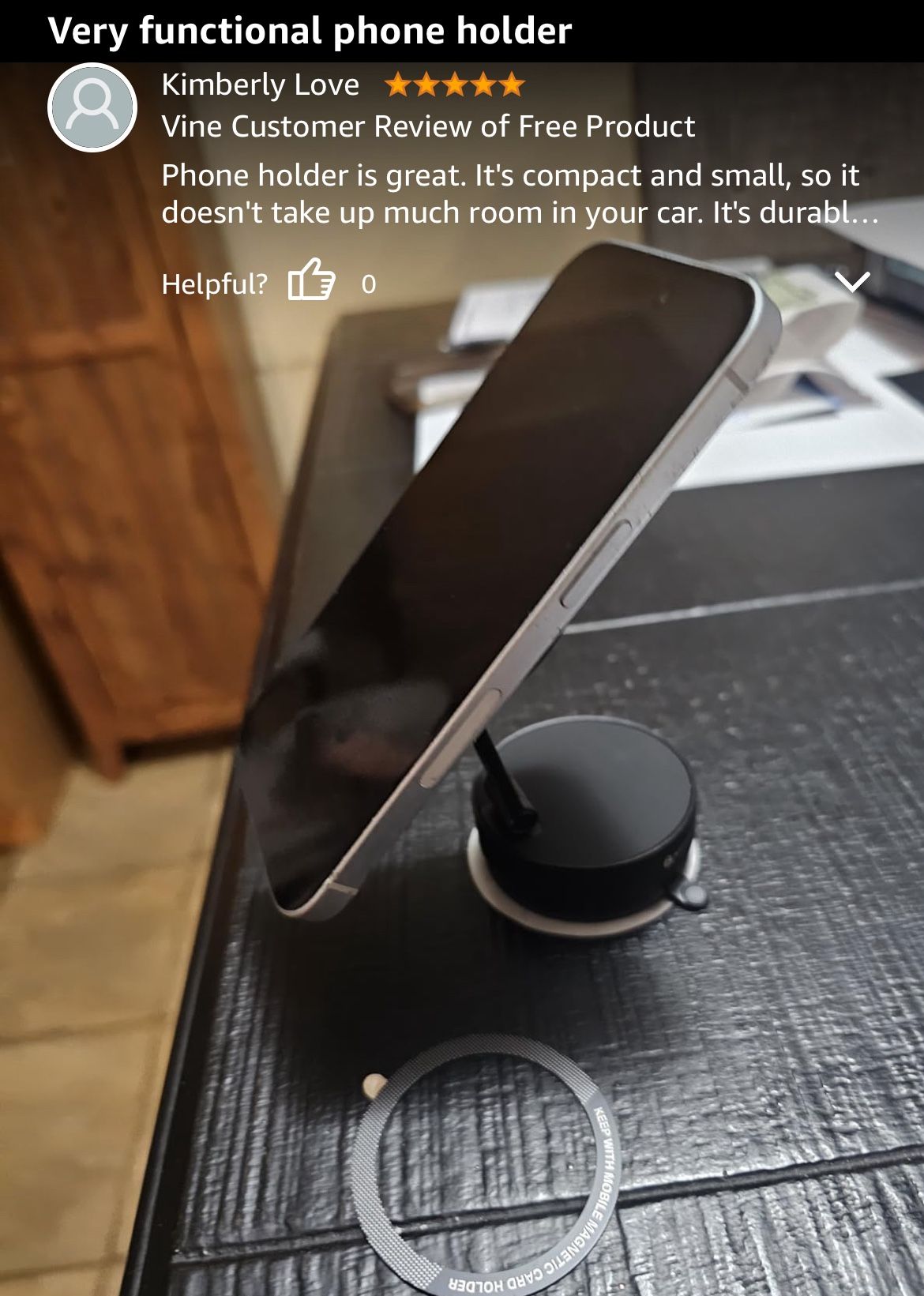 Vacuum Magnetic Phone Holder for Car Magsafe Mount - photo 4