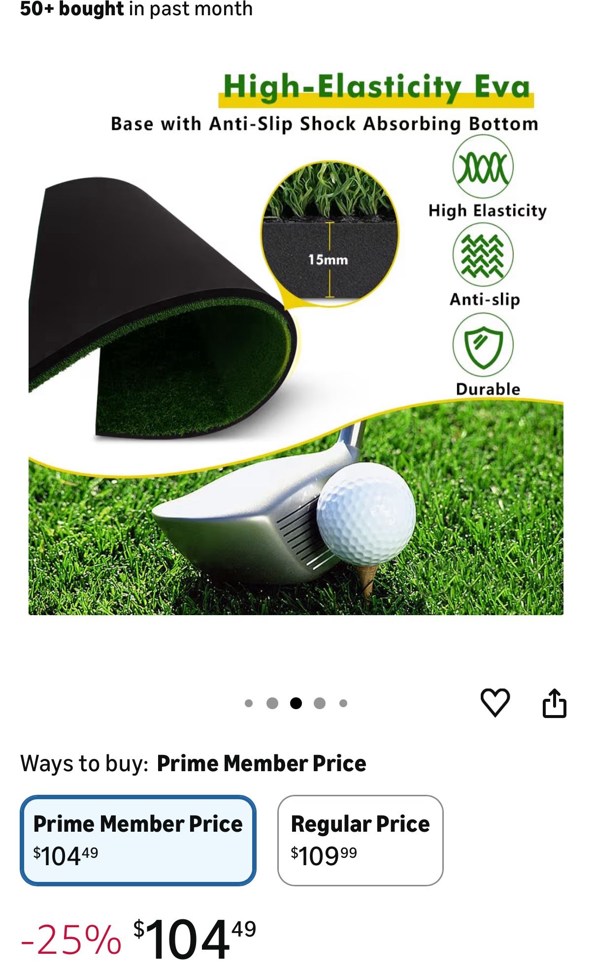 6ftx6ft Golf Chipping Game with Mat, Clubs, and Balls - photo 2
