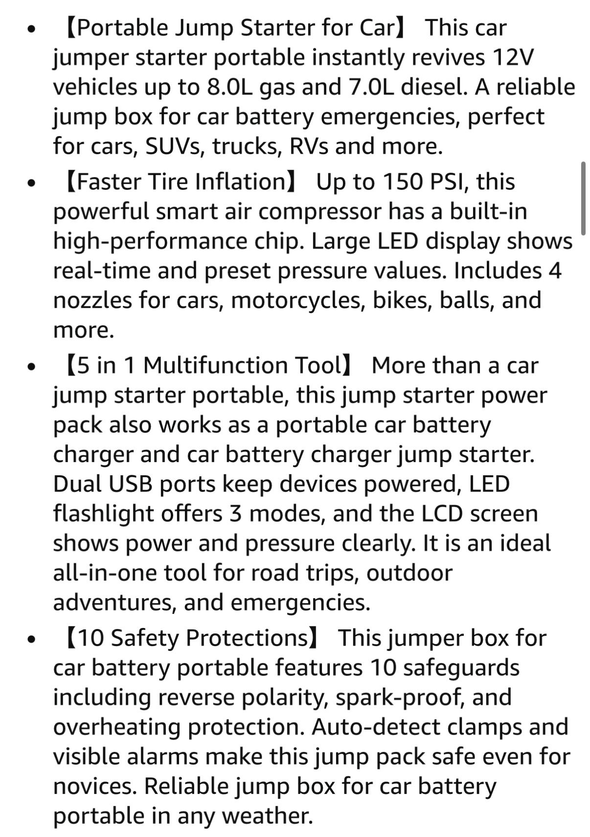 4000A Jump Starter with Air Compressor - photo 4