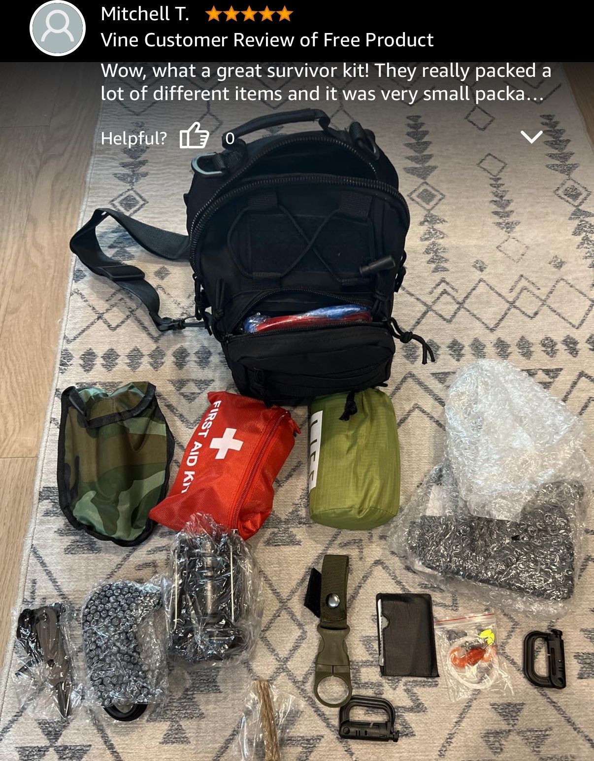 268 Pcs Emergency Survival Gear and First Aid Kit - photo 2