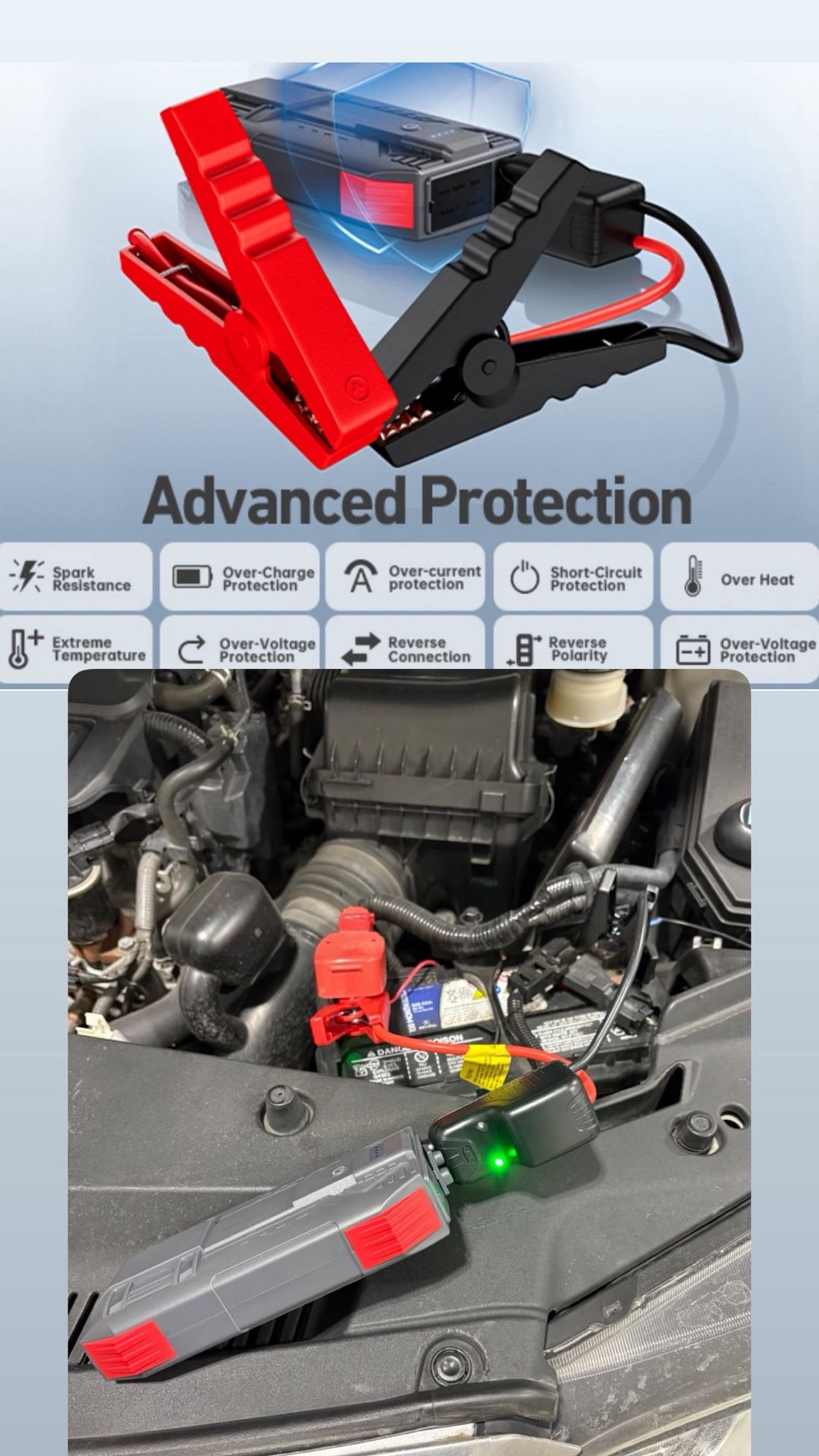 4000A Portable Car Battery Jump Starter Pack - photo 5
