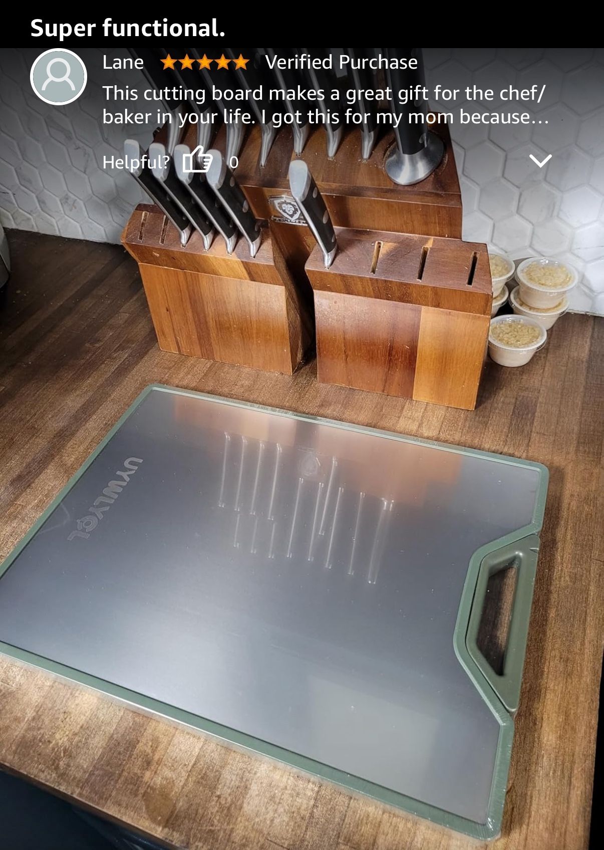 Titanium Cutting Board – Double Sided 16"x11" - photo 3